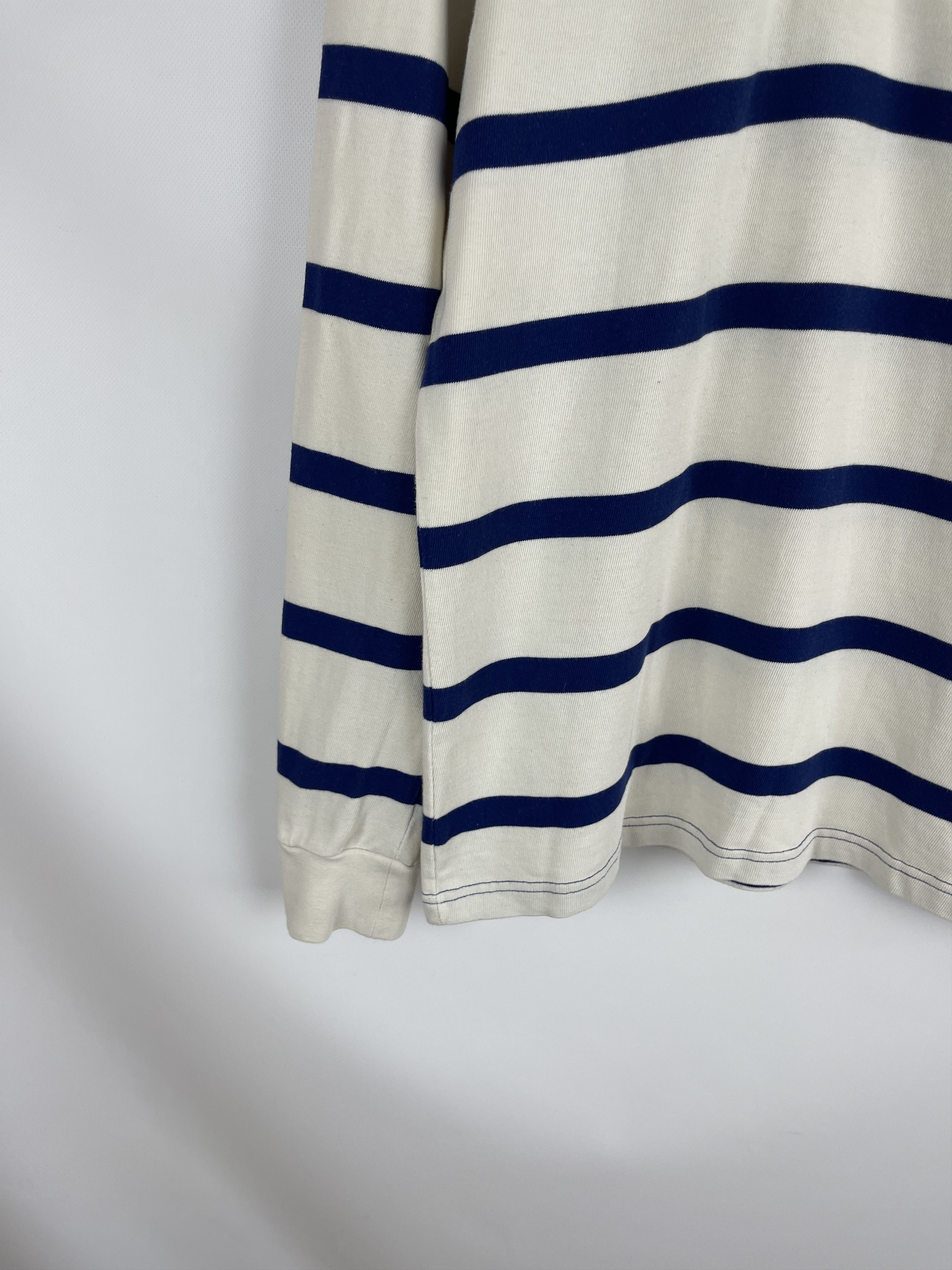Hackett HKT Hackett London beige striped rugby polo shirt Size US S / EU 44-46 / 1 - 3 Thumbnail