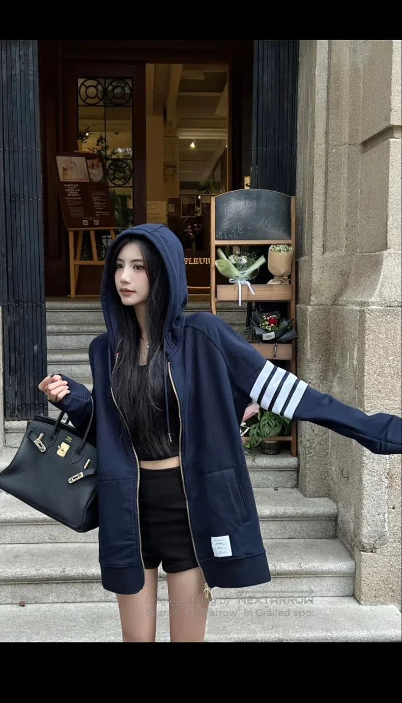 Thom Browne Thom Browne Blue and green zipper coat Size US S / EU 44-46 / 1 - 7 Thumbnail