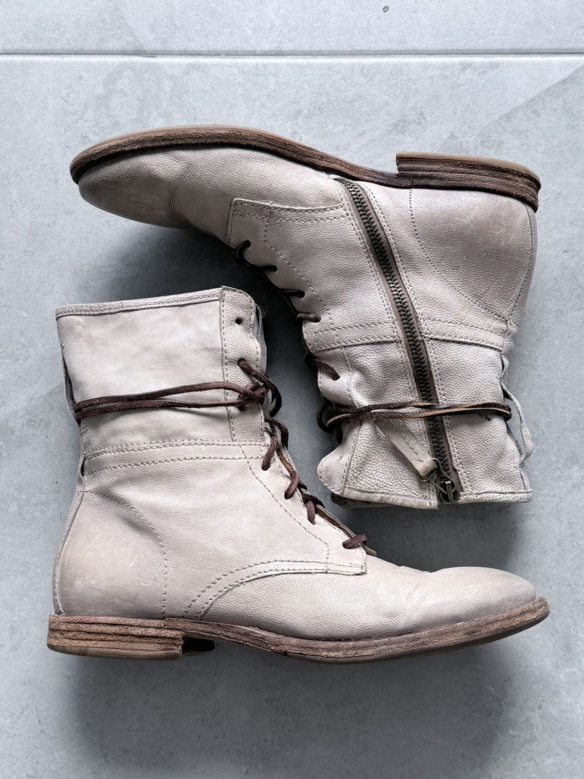 A.S. 98 Guidi Style Avant Garde Distressed Leather Boots