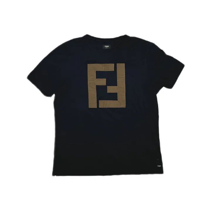 Fendi Fendi Black Logo Print Short Sleeve T-Shirt -2507 Size US XXL / EU 58 / 5 - 2 Thumbnail