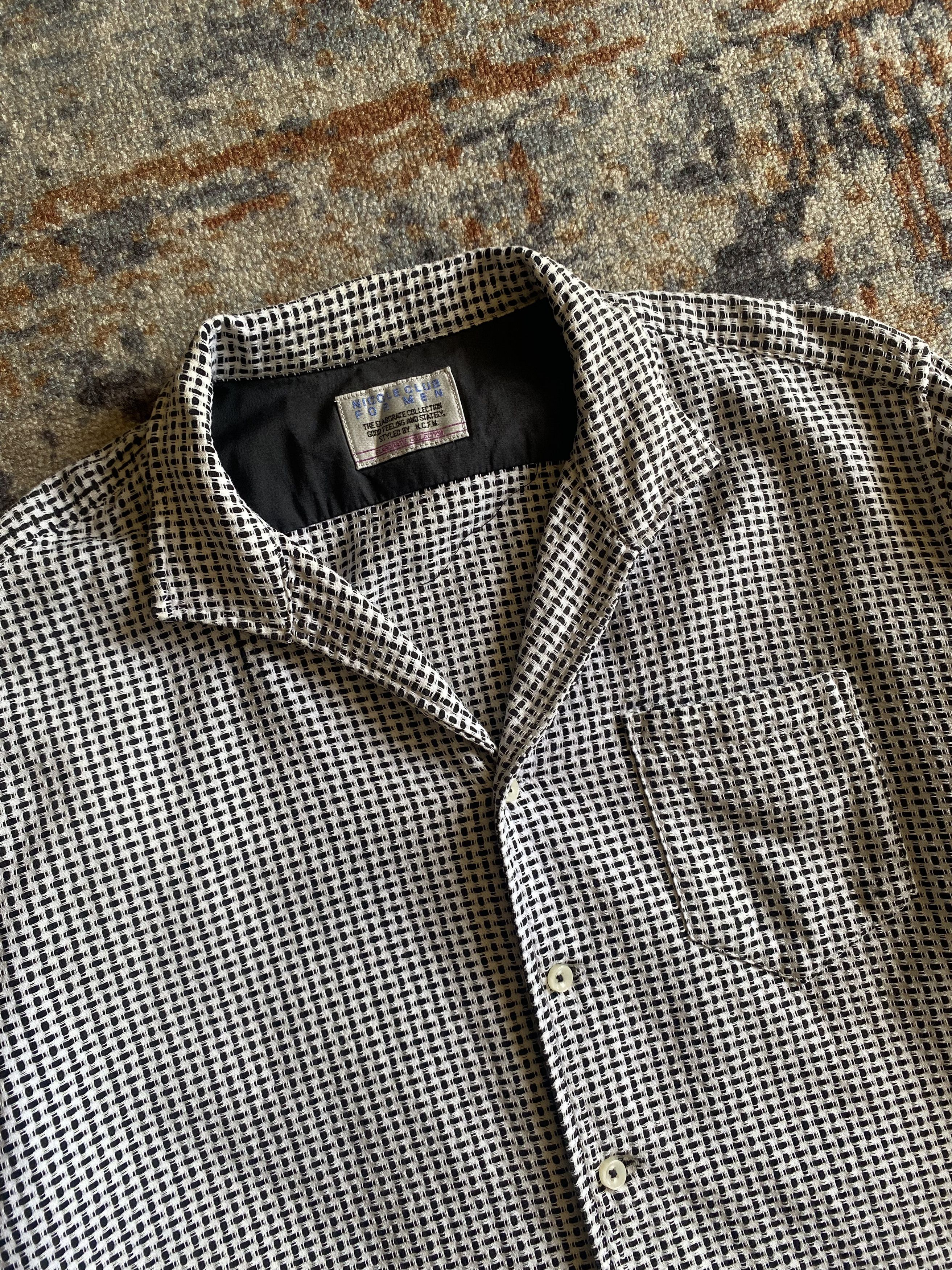 Japanese Brand × Nicole Club × Vintage Nicole Club Sashiko Shirt Size US M / EU 48-50 / 2 - 1 Thumbnail