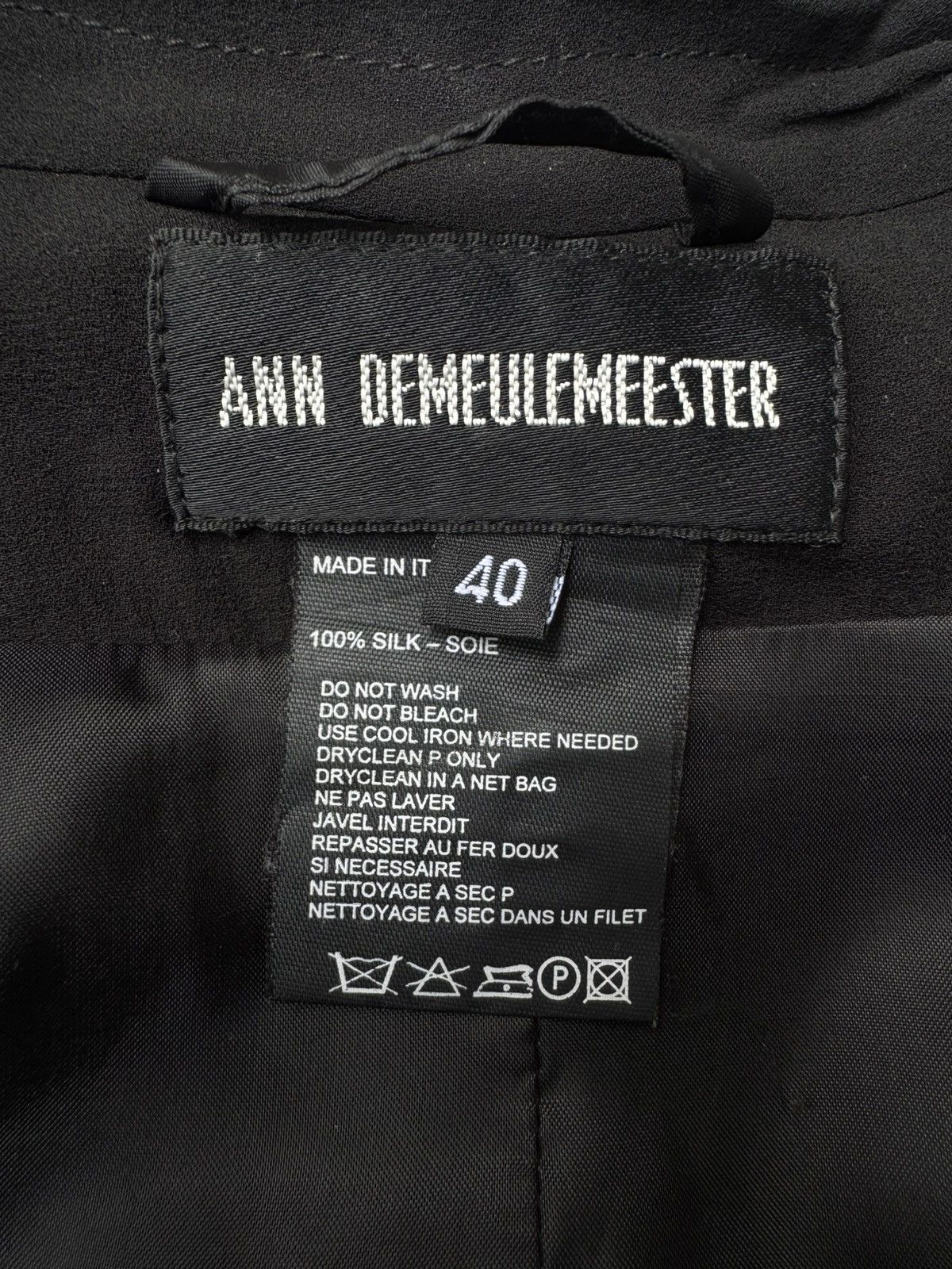 Ann Demeulemeester Ann Demeulemeester SS04 Silk Cargo Belted Tailored Jacket Size S / US 4 / IT 40 - 11 Thumbnail