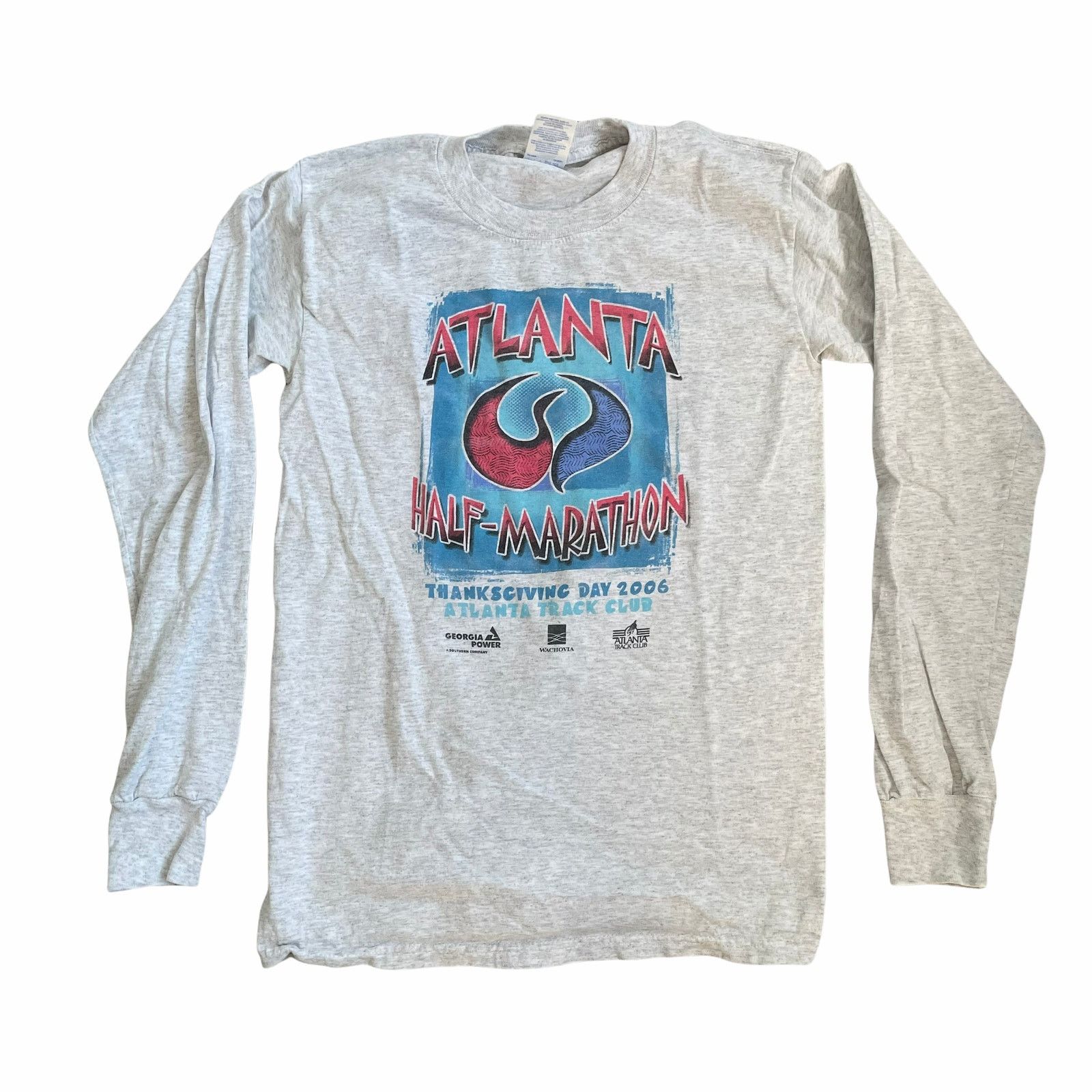 Gildan 2006 Atlanta Half Marathon Long Sleeve Tee Small Size US S / EU 44-46 / 1 - 1 Thumbnail