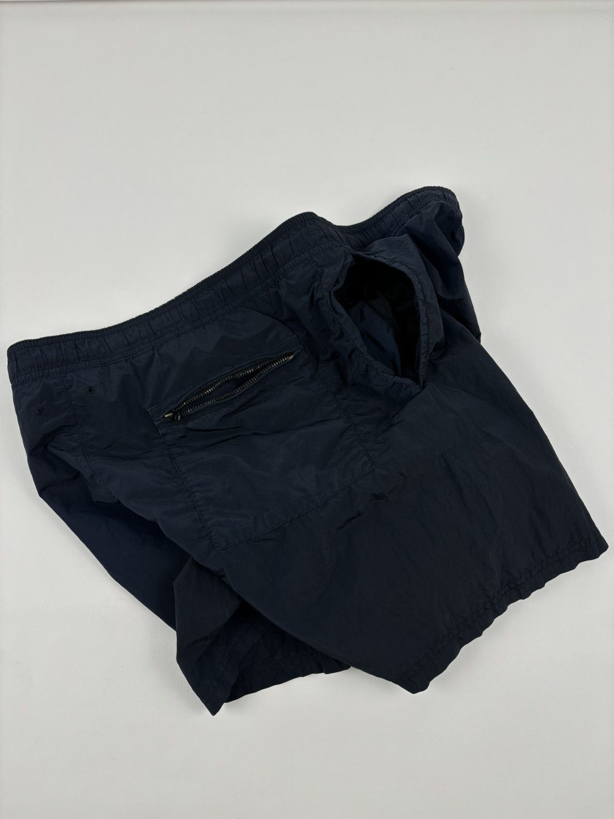 Stone Island Shadow Project SS17 Massimo Osti Nylon Metal Dark Navy Swim Trunk Lined Shorts Baggies Size US 37 - 10 Thumbnail