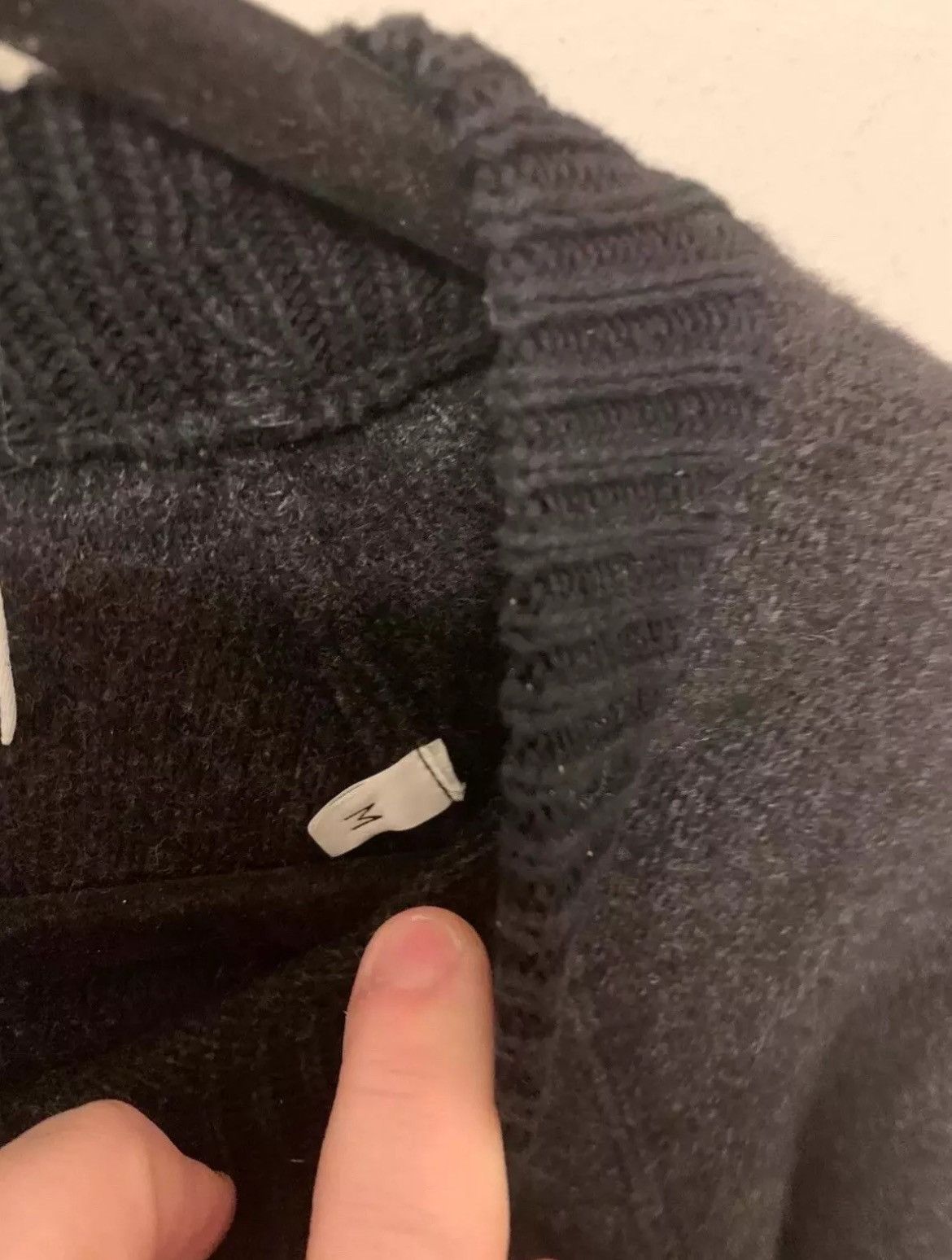 Stone Island Stone Island Wool Sweater Size M Gray and Black Size US M / EU 48-50 / 2 - 6 Thumbnail