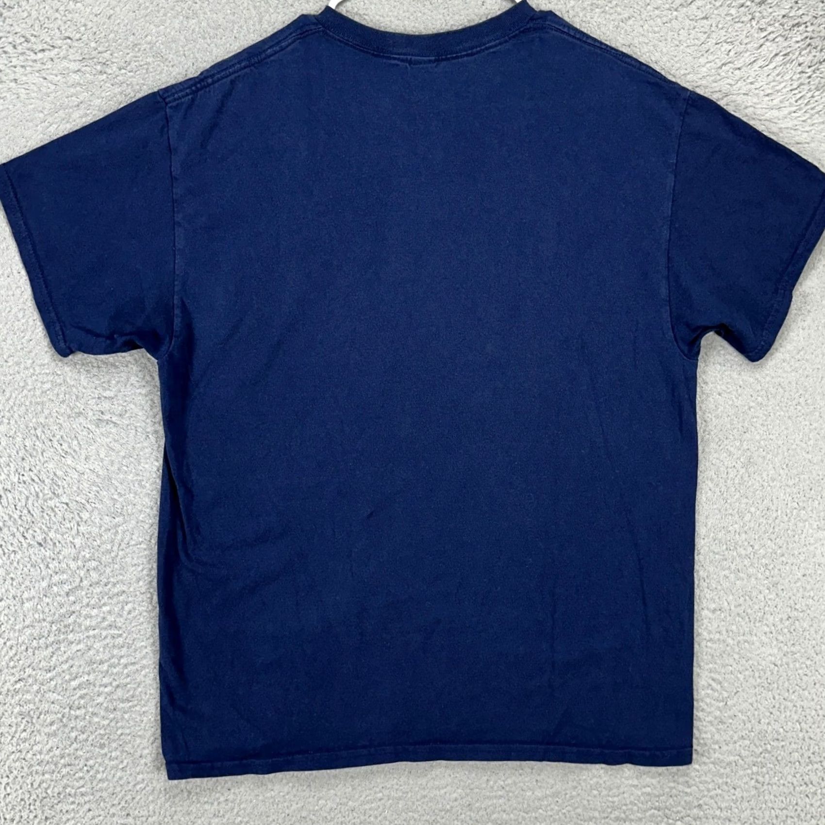 Vintage Notre Dame Fighting Irish Mens T-Shirt Large Blue Graphic Tee Crewneck Blue 84 Size US L / EU 52-54 / 3 - 2 Thumbnail