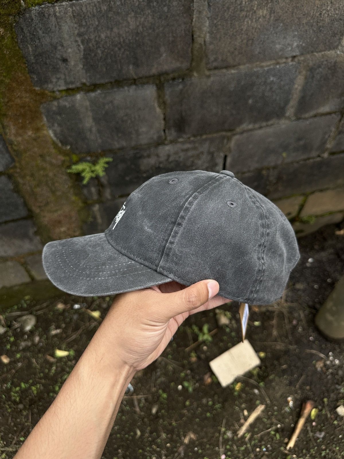 Stussy Stussy Basic Washed Low pro cap - Charcoal Size ONE SIZE - 2 Thumbnail