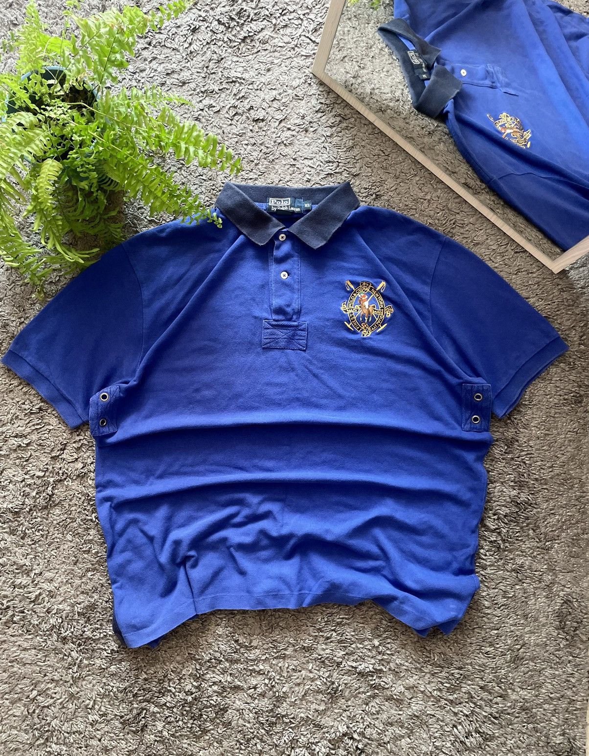 Polo Ralph Lauren × Vintage Polo Ralph Lauren T-Shirt Streetwear Big Logo Chief Keef Y2k Size US XL / EU 56 / 4 - 1 Thumbnail