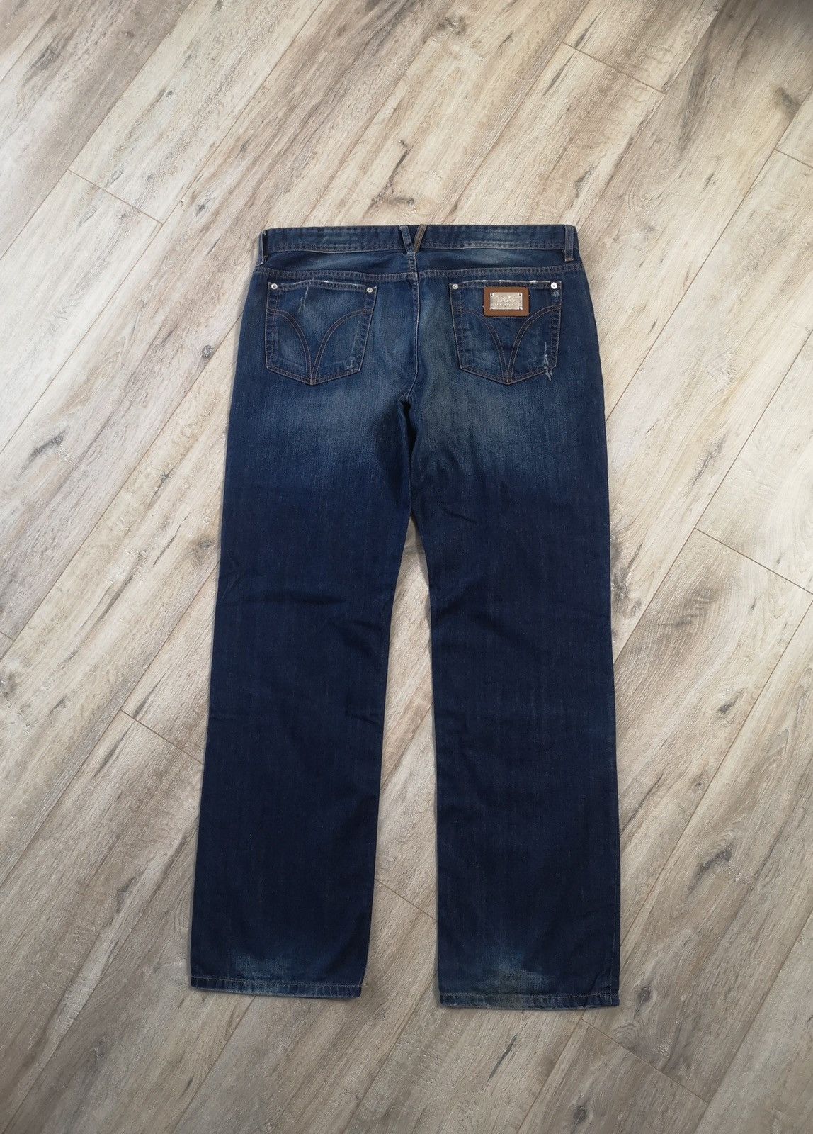Dolce & Gabbana Dolce&gabbana Metal Logo Denim Pants Size US 40 / EU 56 - 1 Thumbnail