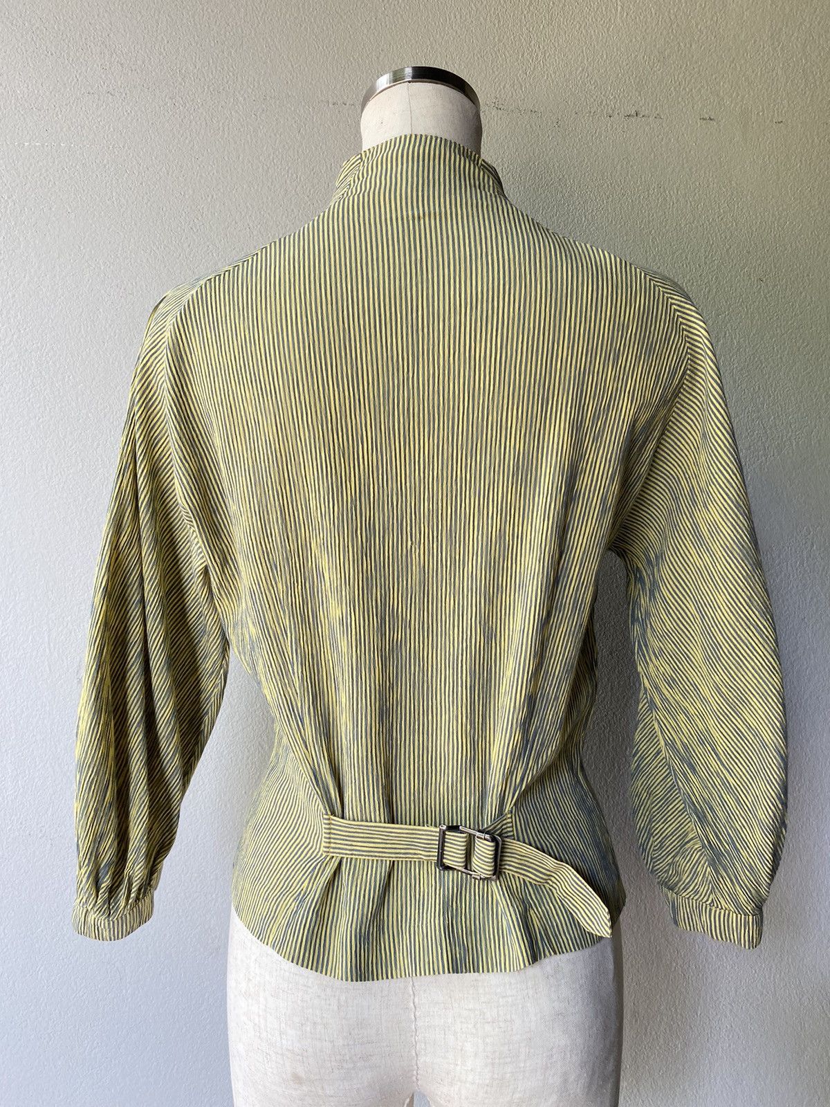 Christian Dior Monsieur Vintage Christian Dior CD Pinstripe Blouse Size L / US 10 / IT 46 - 2 Thumbnail
