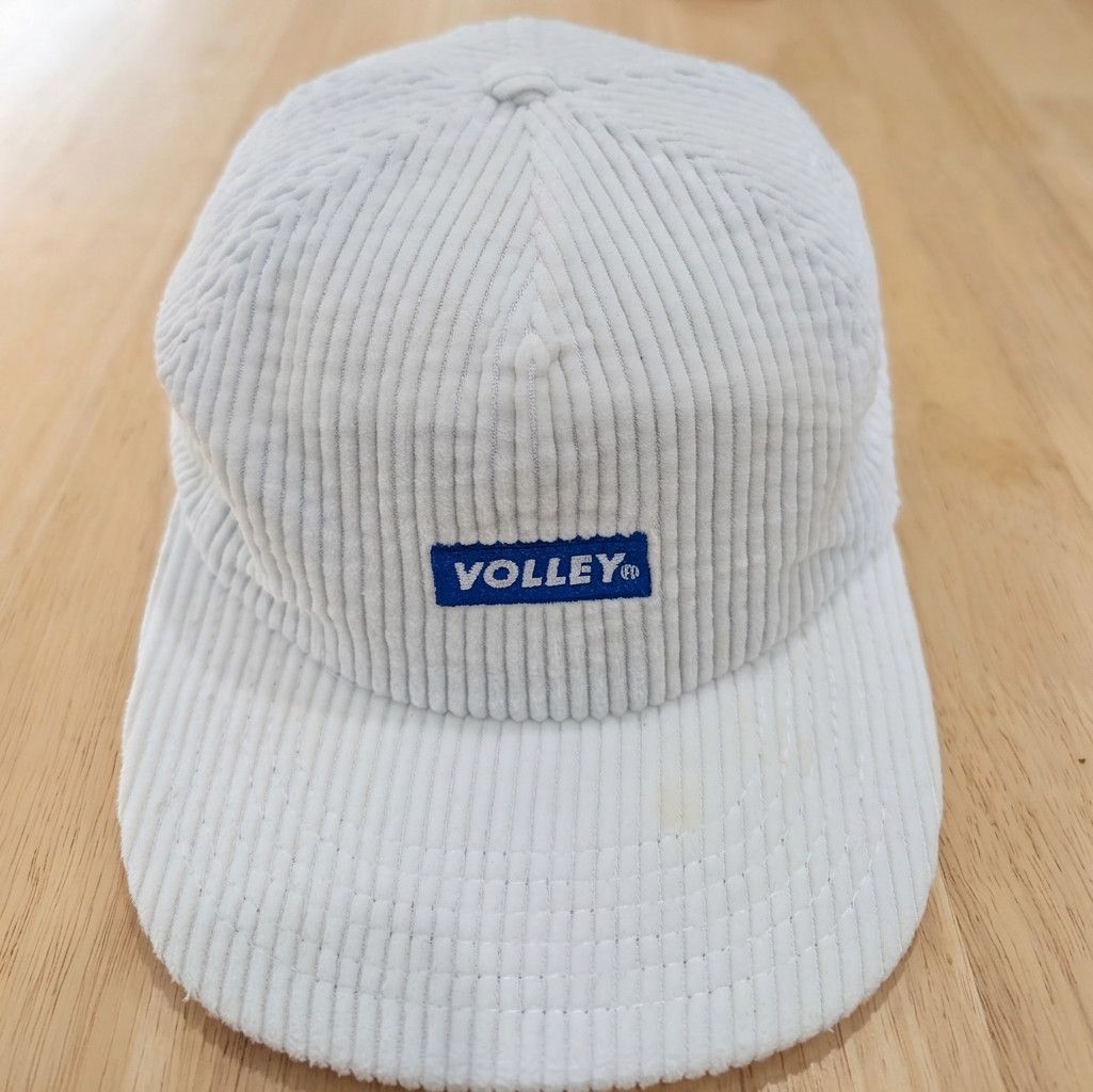 Other Volley White Corduroy Cap With Blue Logo Detail One Size Size ONE SIZE - 1 Thumbnail