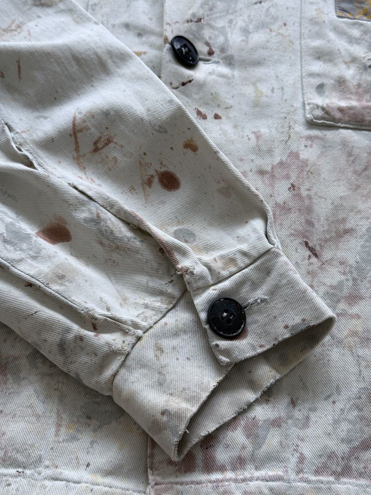 Vetra Vintage 1978 Dated German Thrashed Sanfor Chore Work Jacket Size US L / EU 52-54 / 3 - 5 Thumbnail