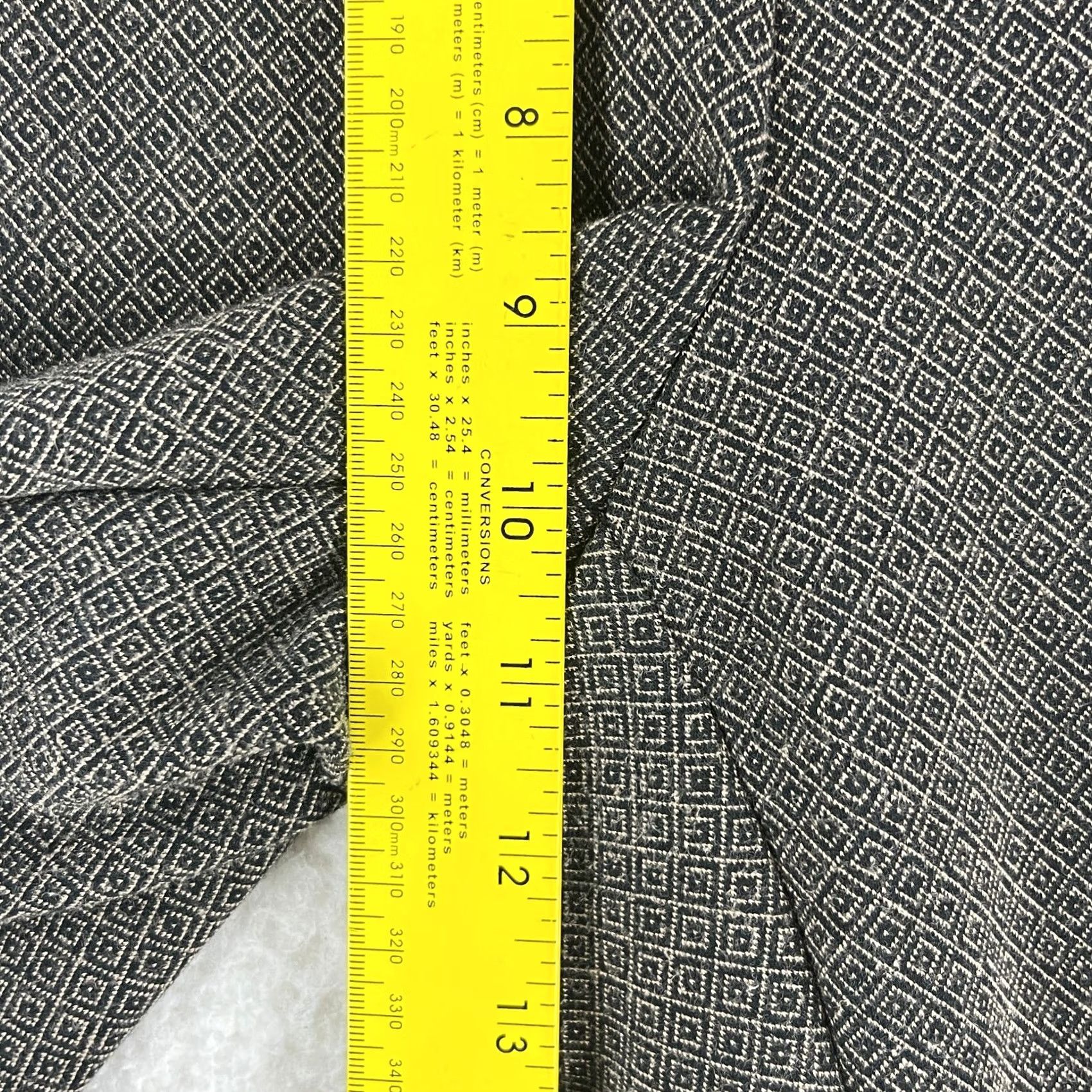 J. Jill J. Jill Brown Ponte Slim Leg Pants Womens Geometric Pull On Straight Leg Size Medium Petite Size 32" / US 10 / IT 46 - 6 Thumbnail