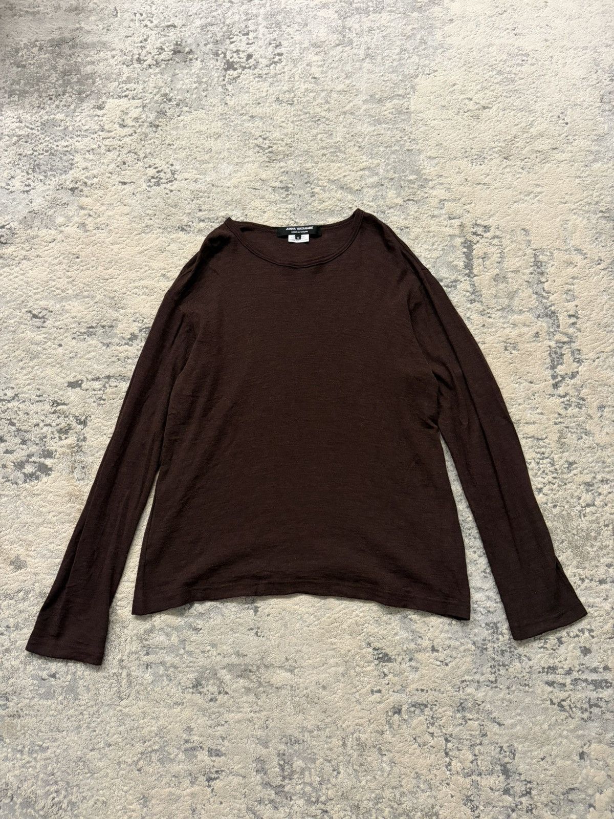 Junya Watanabe Junya Watanabe AW19 Brown Long Sleeve Tee Size US S / EU 44-46 / 1 - 1 Thumbnail