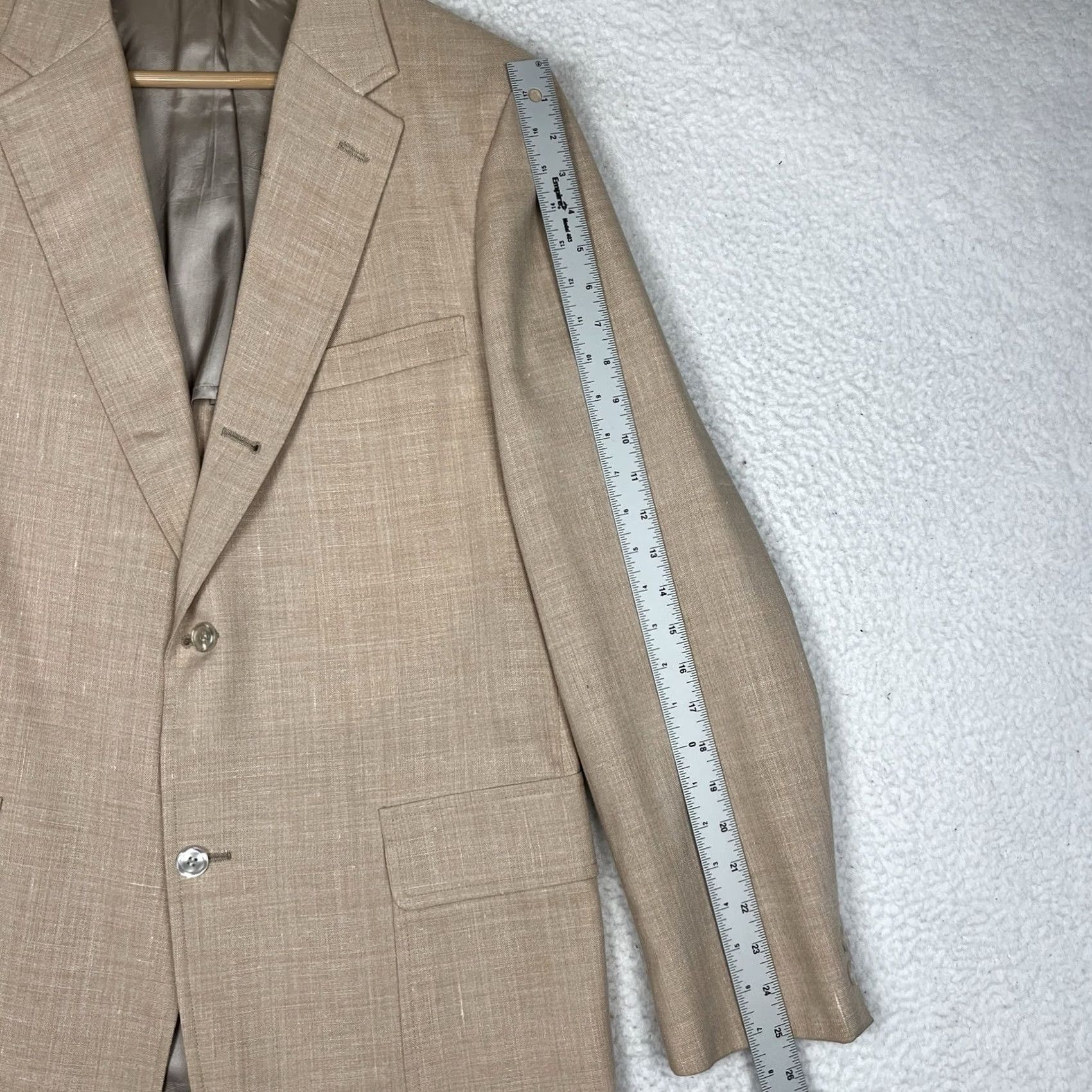 Brooks Brothers Vintage 80s Brooks Brothers Linen Wool Blazer Mens 41 Long Jacket Size 42R - 5 Thumbnail