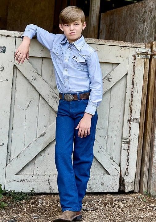 Wrangler Boy's Wrangler Cowboy Cut Original Fit Jeans size 14 slim Size US 26 / EU 42 - 1 Thumbnail