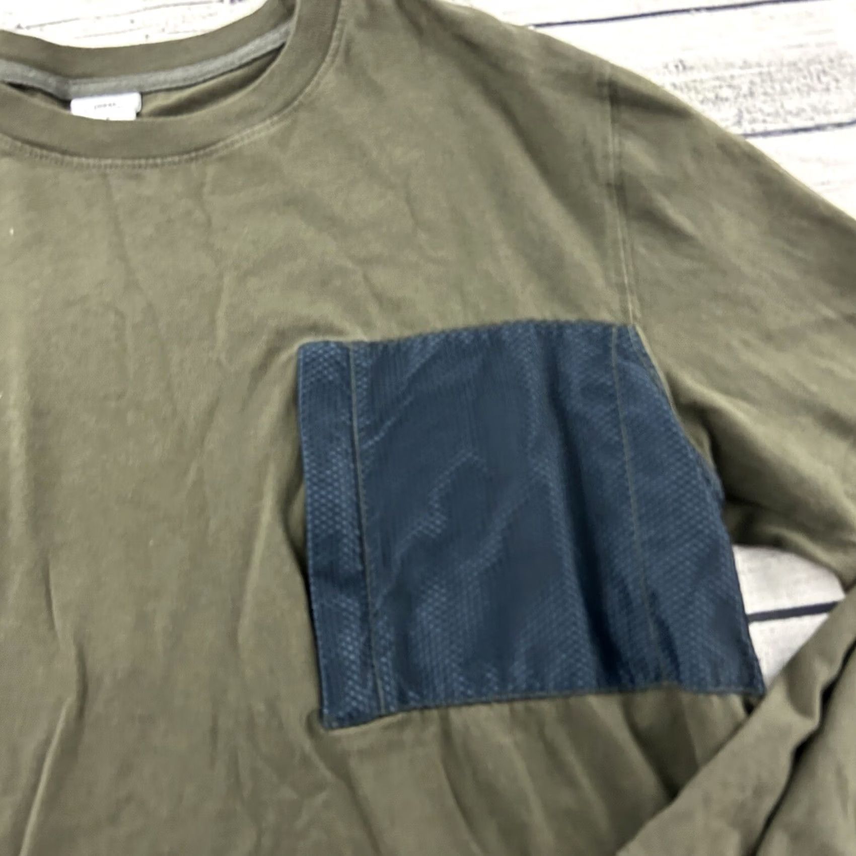 Urban Outfitters Urban Outfitters Long Sleeve T-Shirt Men's M Blue Pocket Shirt Size US M / EU 48-50 / 2 - 2 Thumbnail