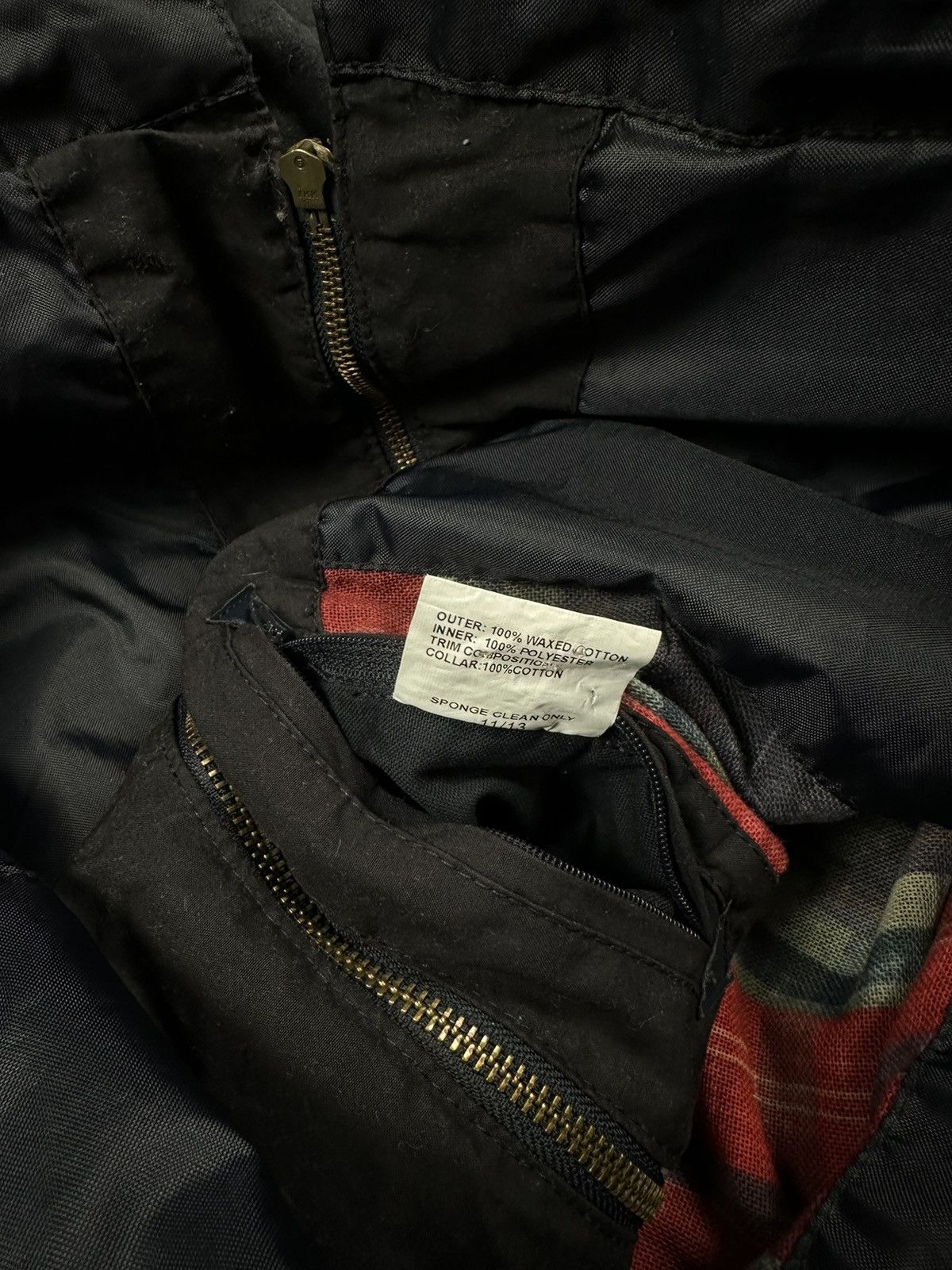 Barbour × Vintage Barbour Navy Vintage Buttermere Waxed Cotton Jacket Size M / US 6-8 / IT 42-44 - 10 Thumbnail