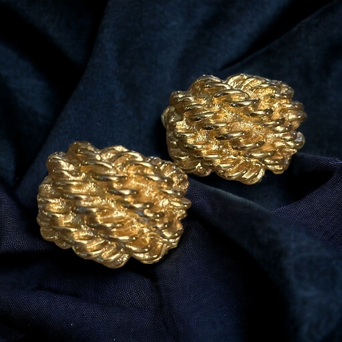 Other × Vintage Vintage Napier curved rope earrings Size ONE SIZE - 2 Thumbnail