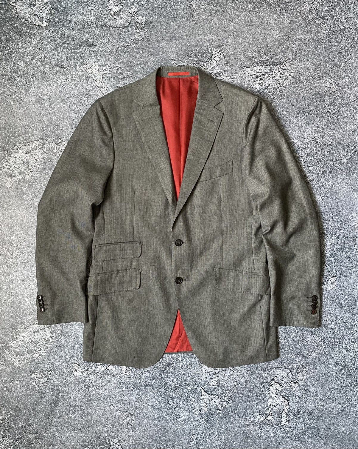 Suitsupply Suitsupply Sienna Single Breasted Gray Wool 2 Piece Blazer Size 50R - 1 Thumbnail