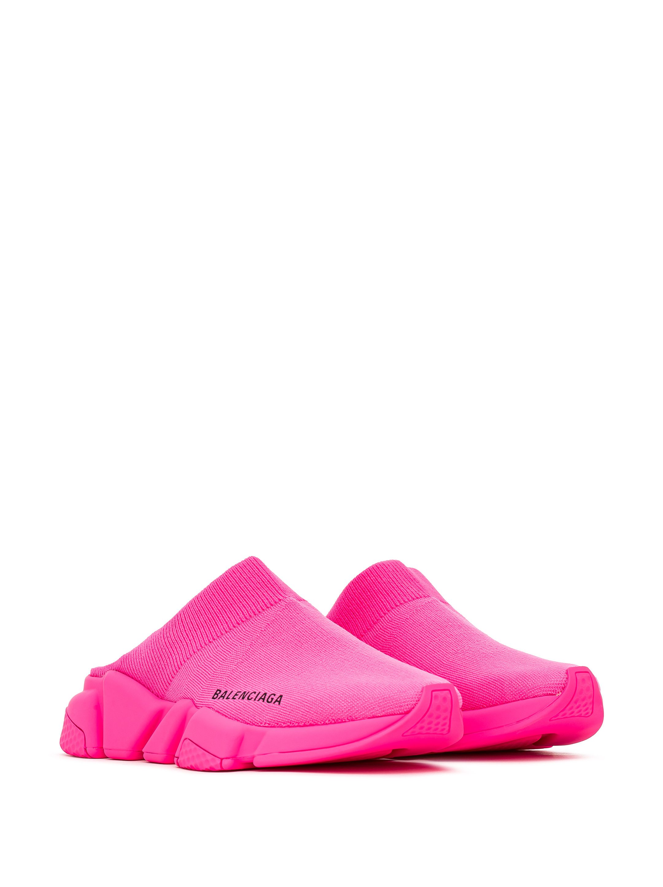 Balenciaga o1in1g0824 Speed Recycled Knit Mule in Pink Size US 11 / IT 41 - 2 Thumbnail