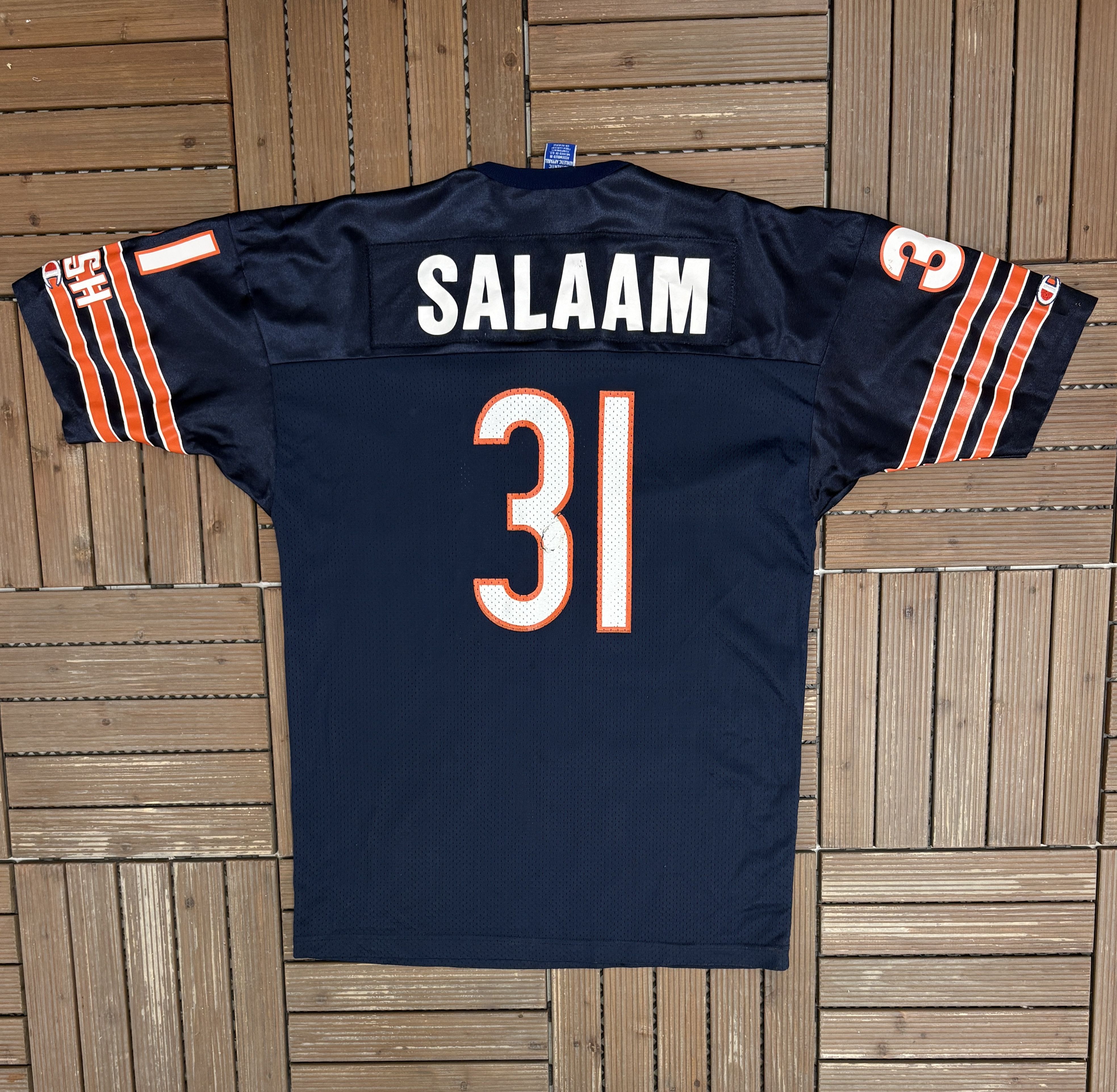Champion × Vintage Chicago Bears Rashaan Salaam Vintage Blue Football Jersey Size US XL / EU 56 / 4 - 4 Thumbnail