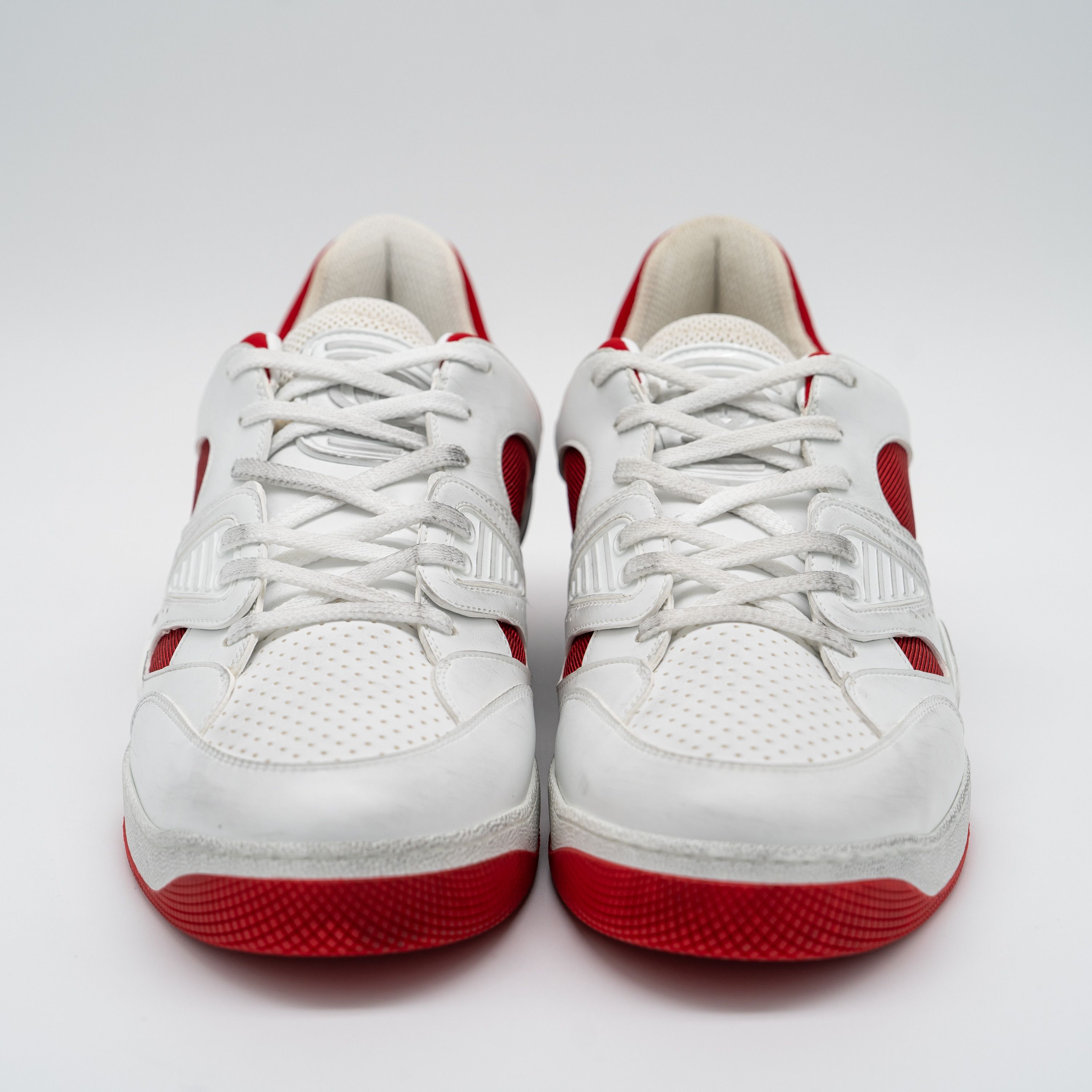 Gucci 14G 14.5 US Gucci Basket Low White Red Black Sneakers Size US 14 / EU 47 - 2 Thumbnail