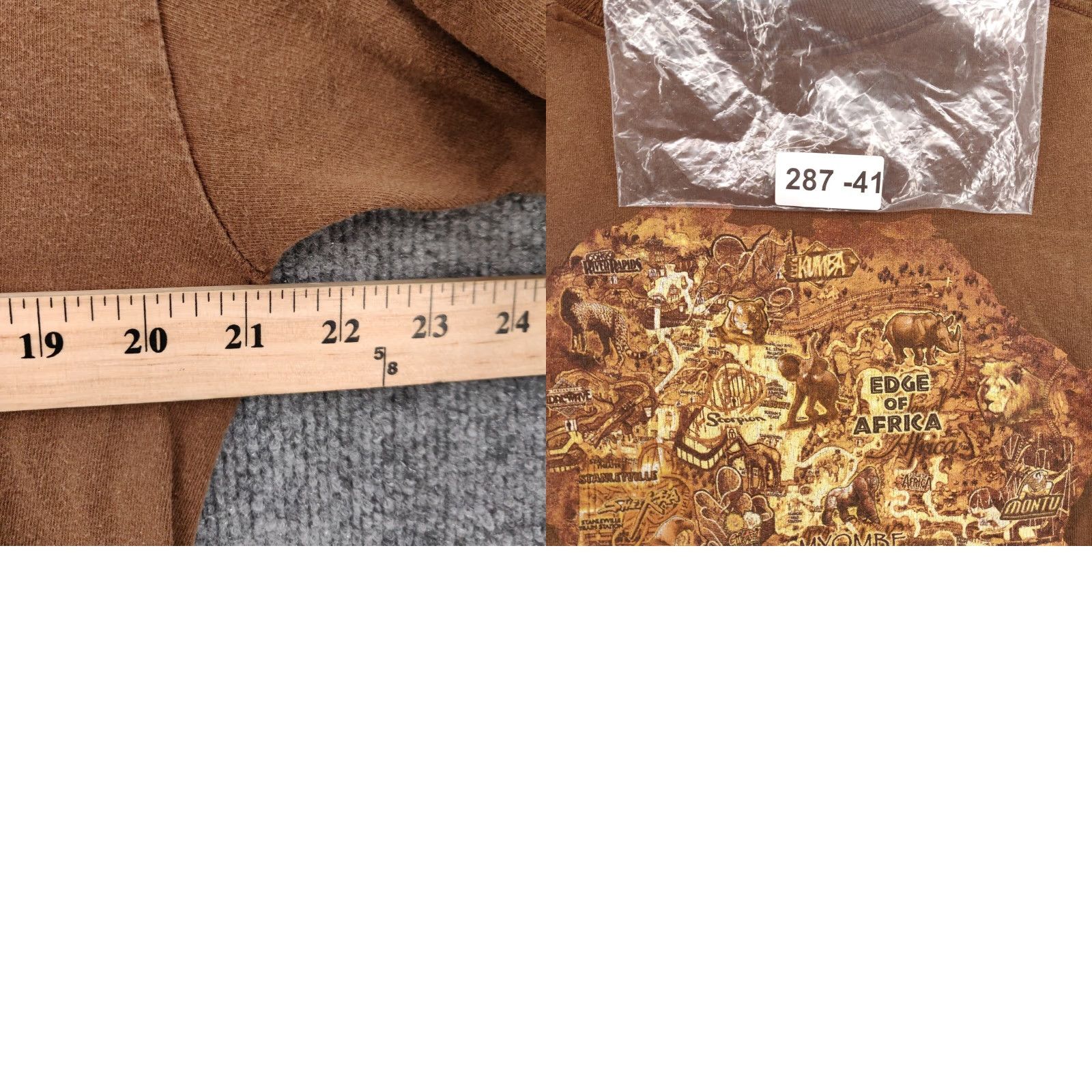 AAA AAA T Shirt Mens L Brown Cotton Crew Neck Short Sleeve Regular Size US L / EU 52-54 / 3 - 8 Thumbnail