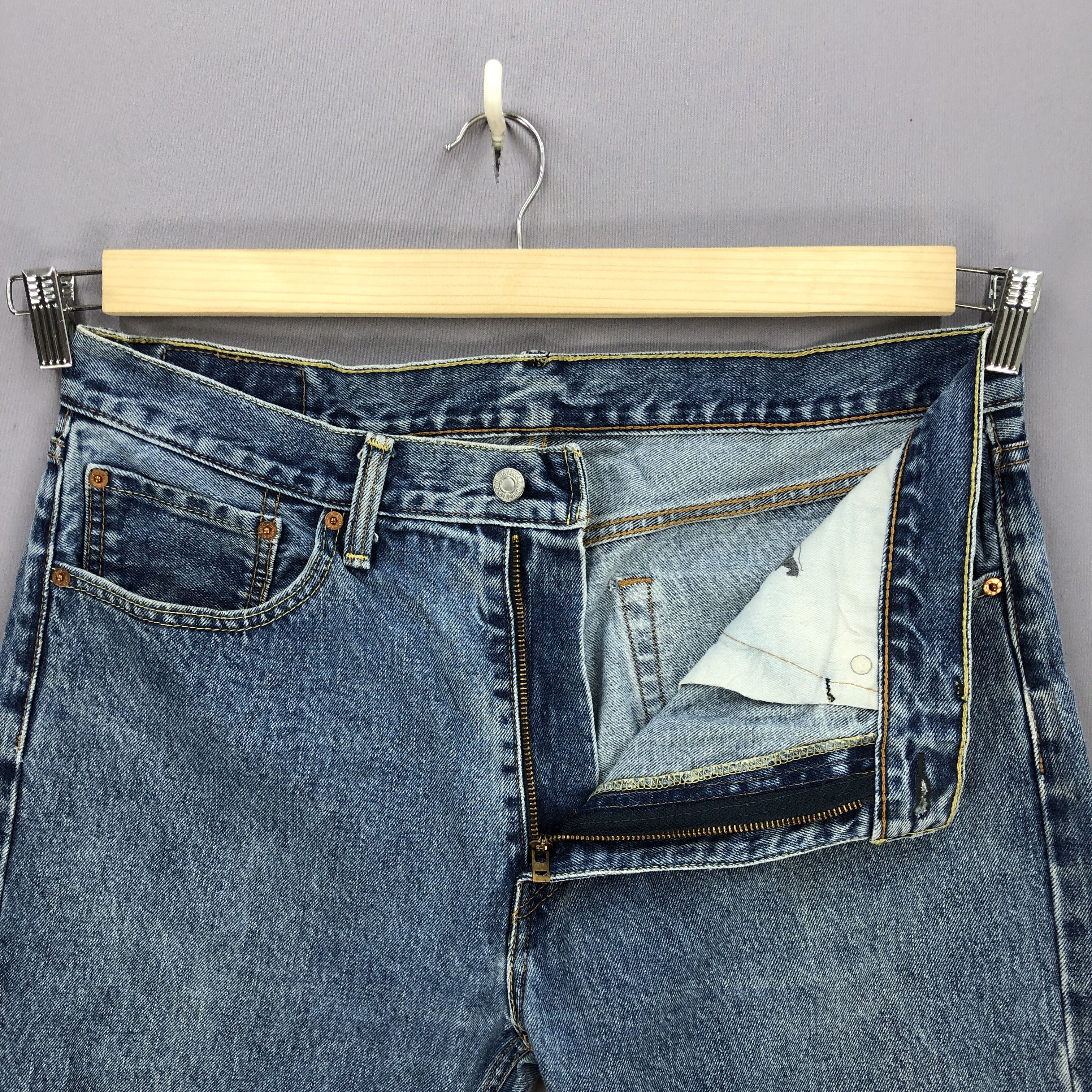 Levi's Vintage Y2K Levis 505 Jeans Levi's Stonewash Faded Denim Size US 36 / EU 52 - 6 Thumbnail