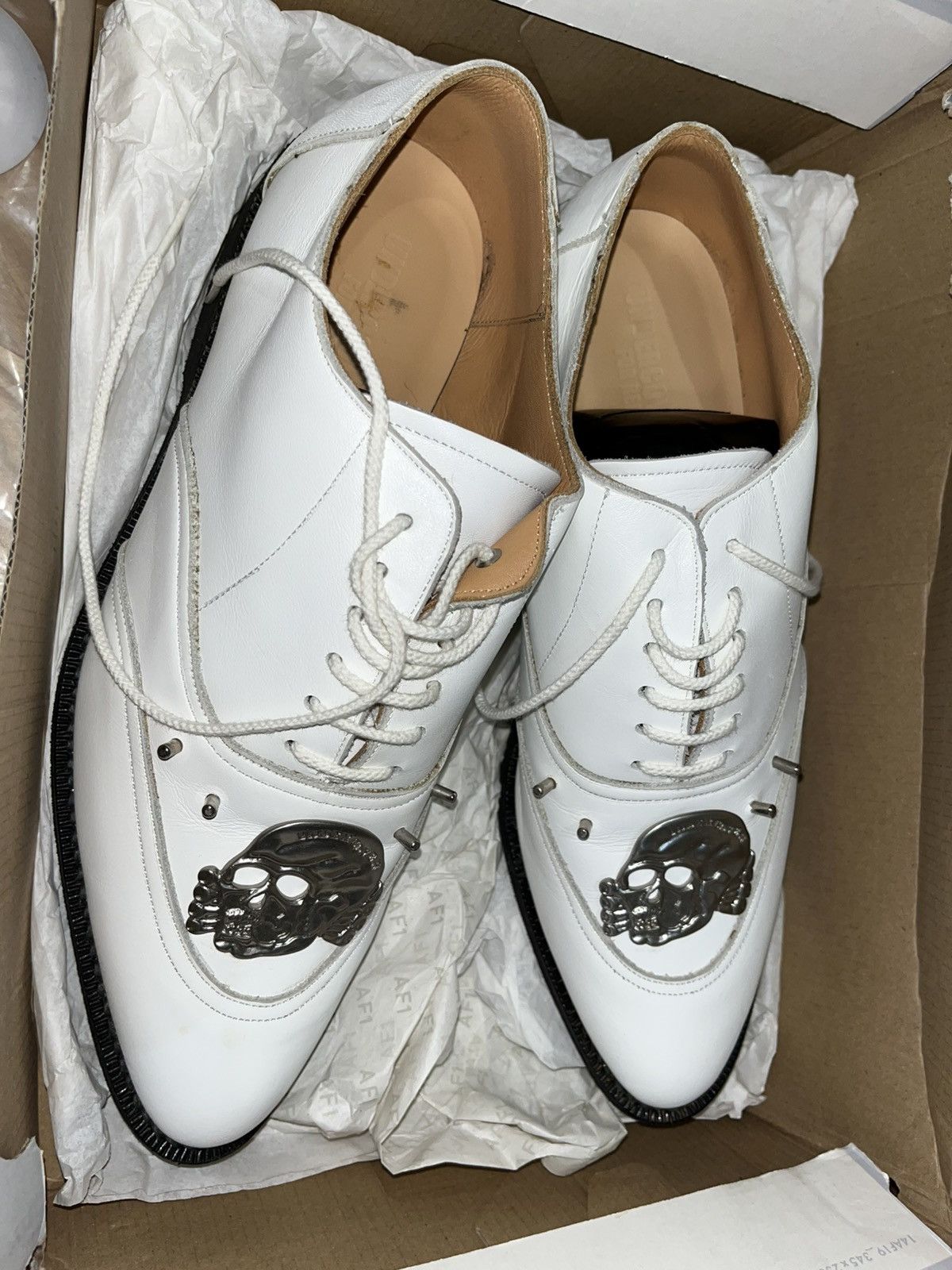 Undercover undercover 2000s skull studded punk shoes Size US 9.5 / EU 42-43 - 3 Thumbnail