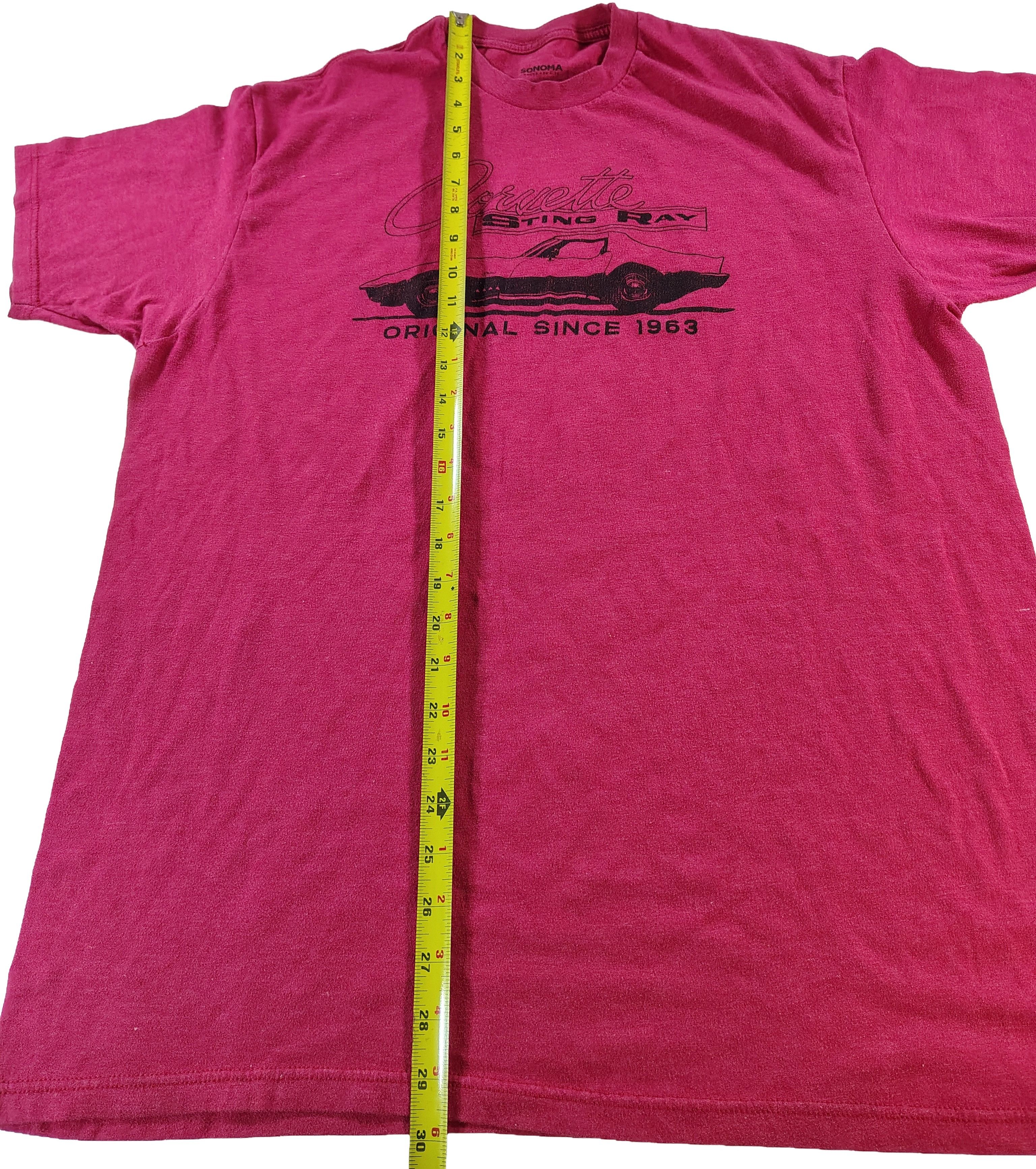 Sonoma Men's Red XL GM Sonoma Corvette Stingray Graphic T-Shirt Size US XL / EU 56 / 4 - 5 Thumbnail