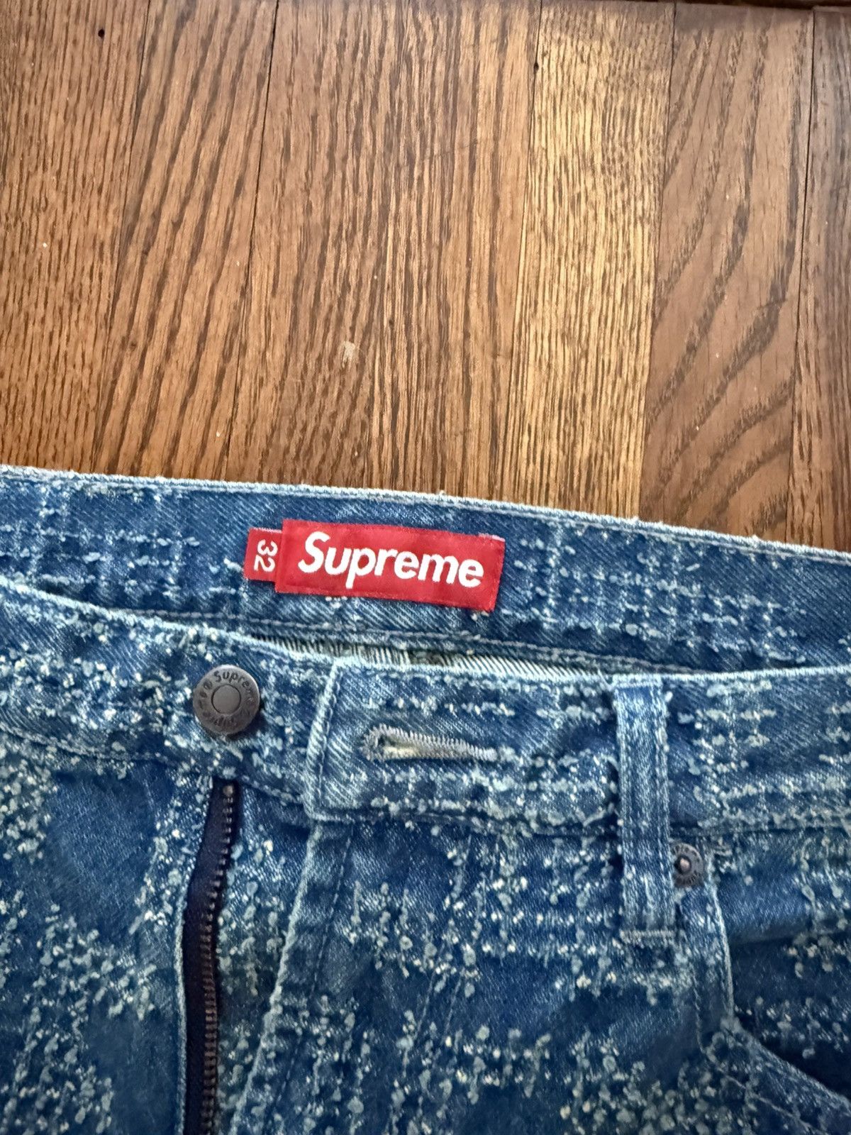 Supreme Supreme needle punch jeans Size US 32 / EU 48 - 2 Thumbnail
