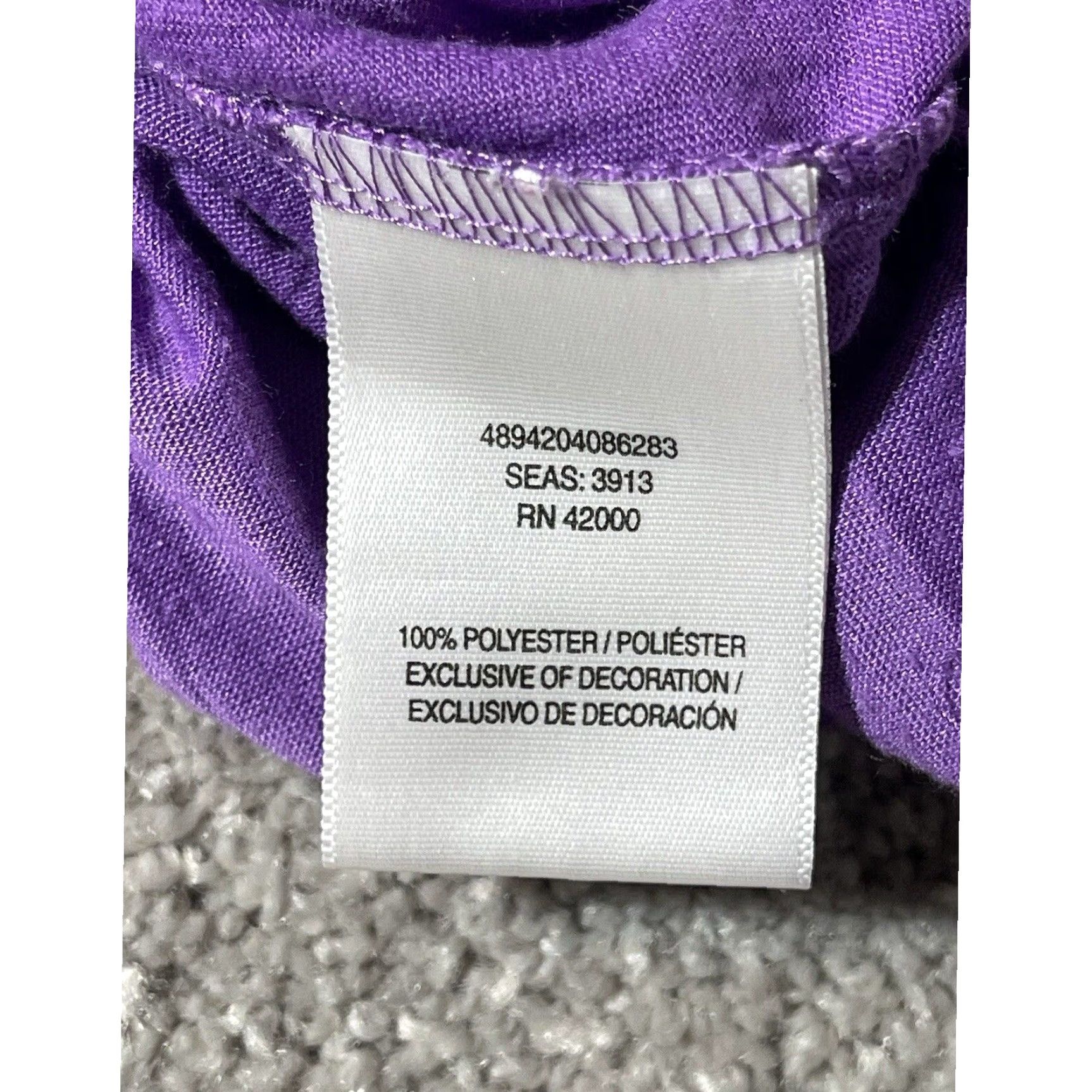 Vintage Jaclyn Smith Tank Top XL Women's Pullover Sleeveless Solid Purple 90s Y2K Boho Chic Flowy Festival Hippie Vacation Size XL / US 12-14 / IT 48-50 - 4 Thumbnail