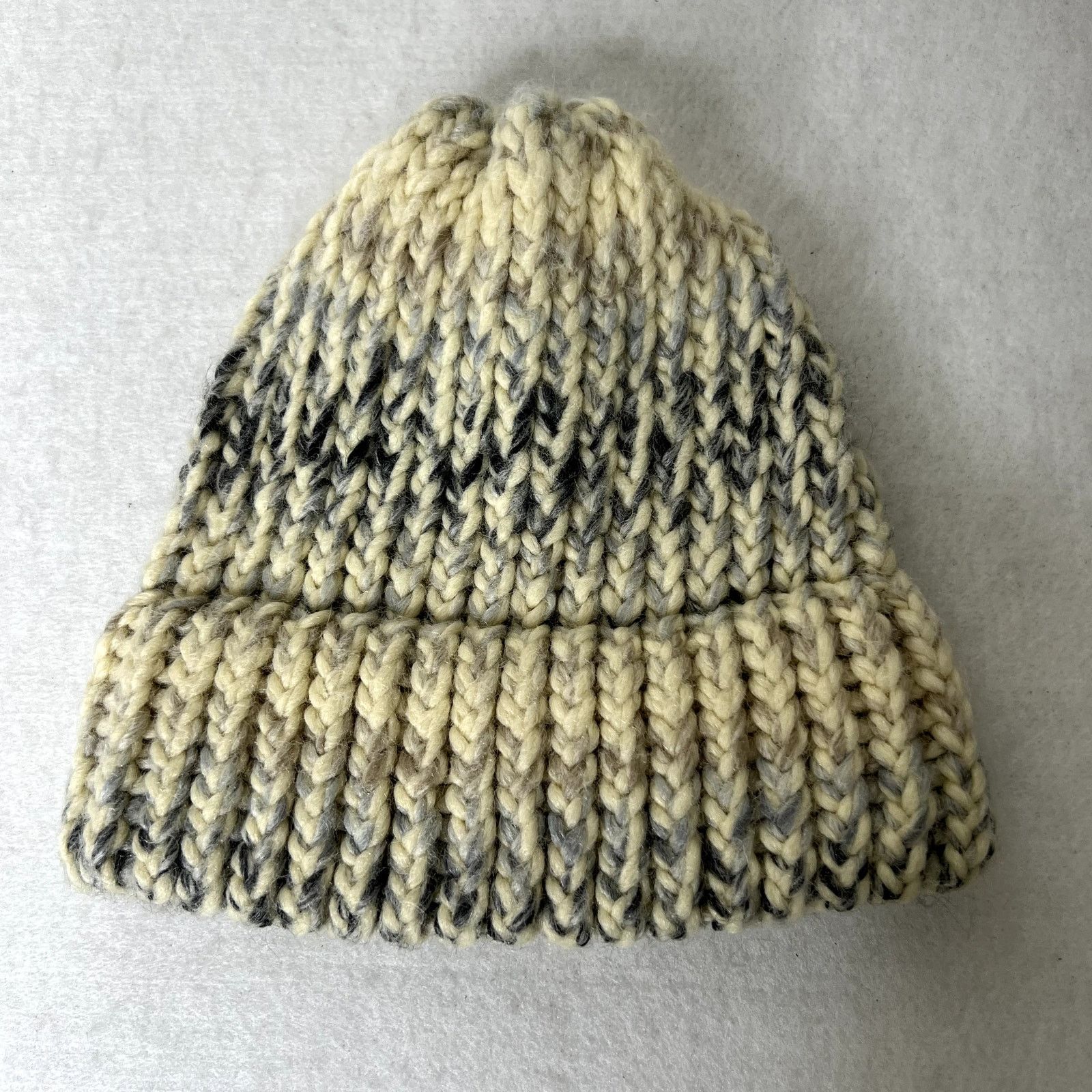 Handmade Handmade Crochet Cream Knit Winter Beanie Hat Size ONE SIZE - 2 Thumbnail