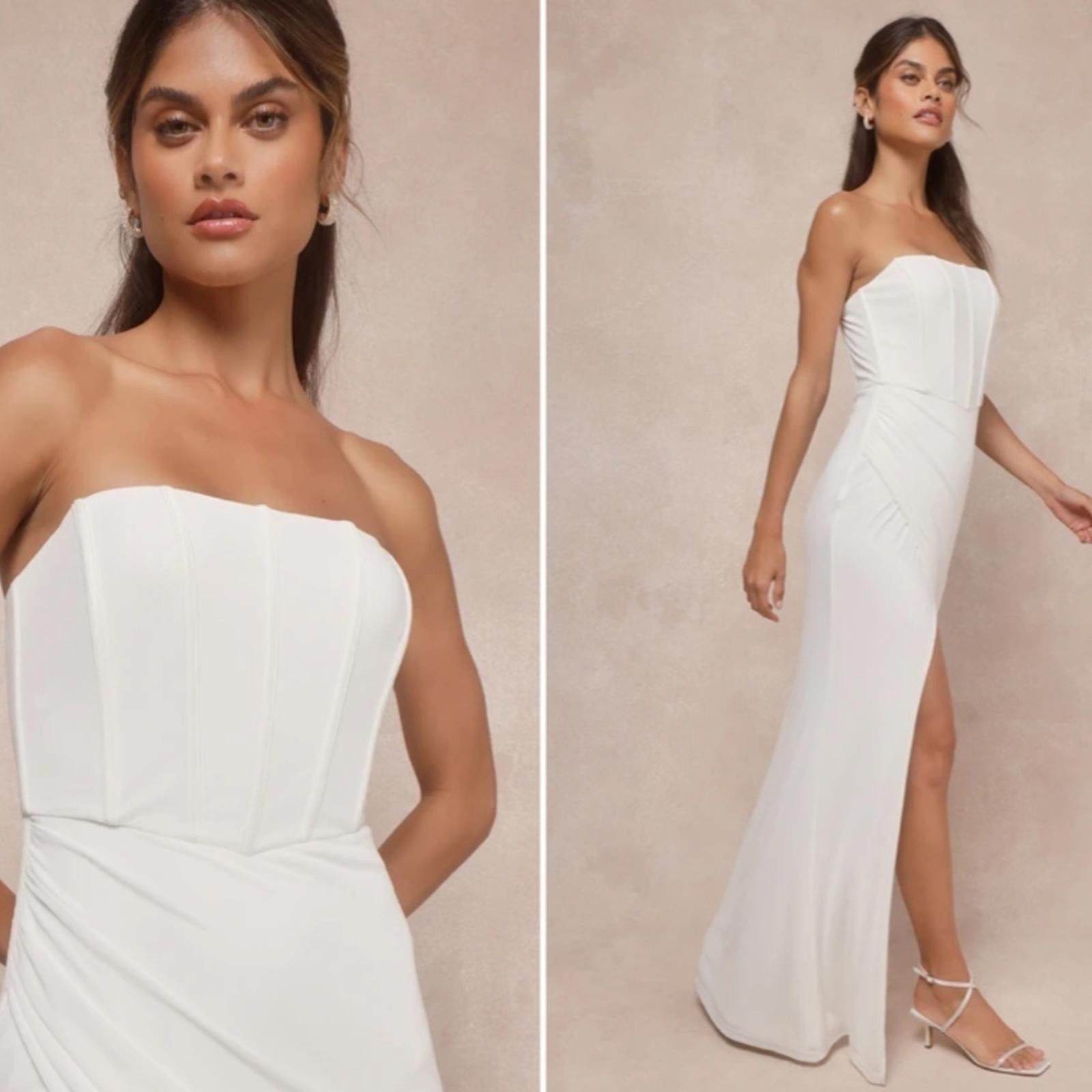 Lulus LULU's Wedding Bridal Elegant Sexy Corset Sophisticated Gown Size S / US 4 / IT 40 - 1 Thumbnail