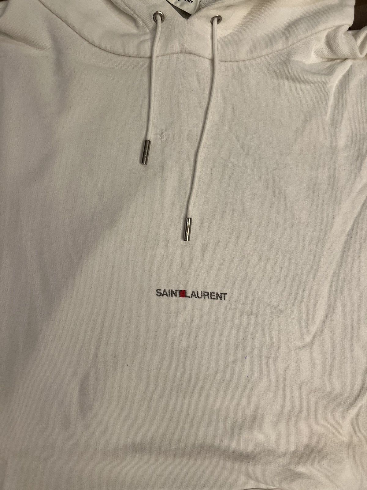 Yves Saint Laurent Saint Laurent White Hoodie Size US XXL / EU 58 / 5 - 3 Thumbnail