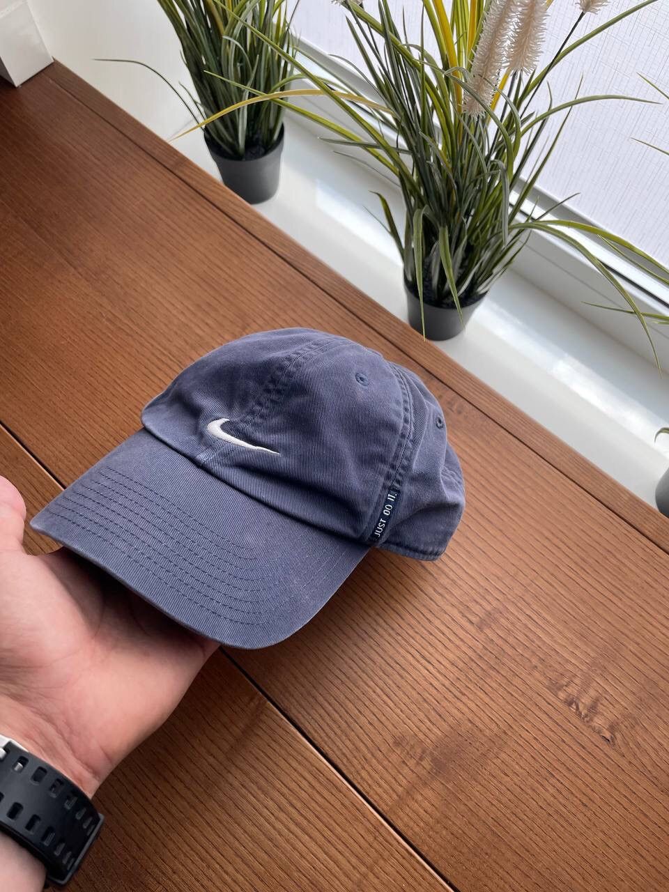 Nike × Vintage Vintage Nike Y2K Central Swoosh Drill Cap Hat One Size Size ONE SIZE - 1 Thumbnail
