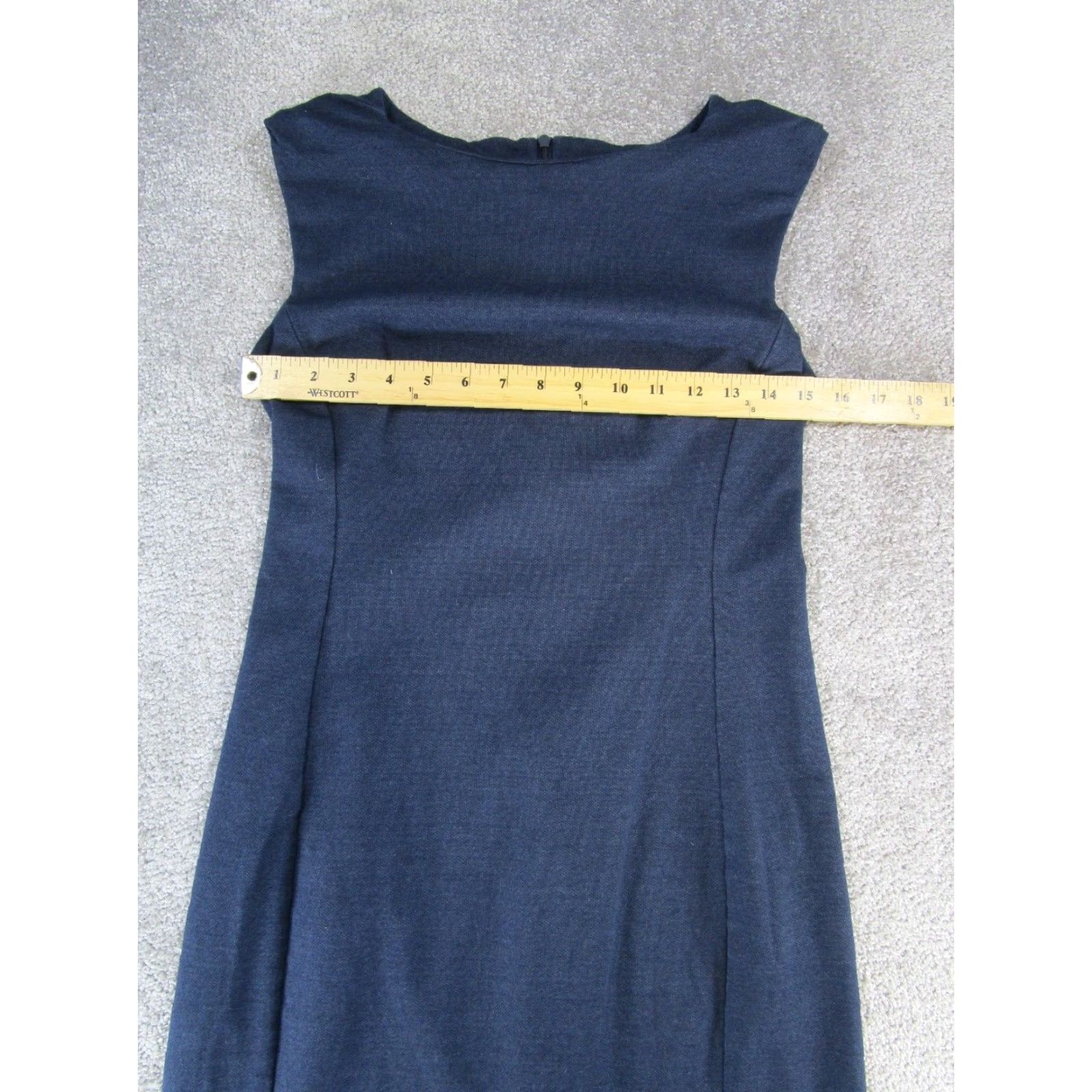 M.M.LaFleur VINTAGE MM.LaFleur Dress Womens 4 Blue Bodycon Sheath Sleeveless Short Size S / US 4 / IT 40 - 5 Thumbnail