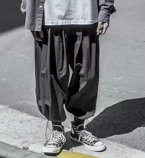 X2 black oversize japanese style pants Size US 30 / EU 46 - 3 Thumbnail