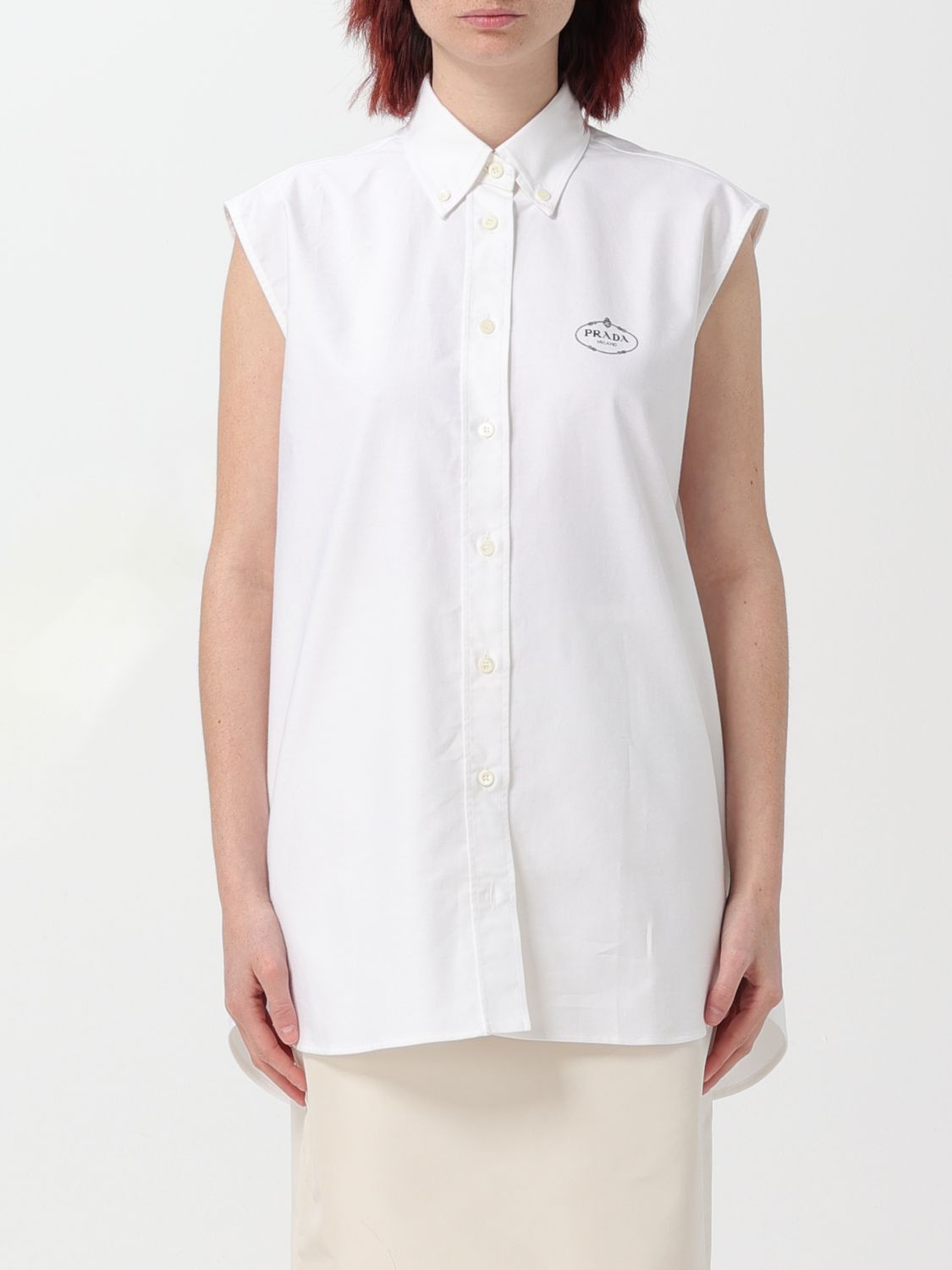 image of Prada Shirt Woman White, Women's (Size XS)