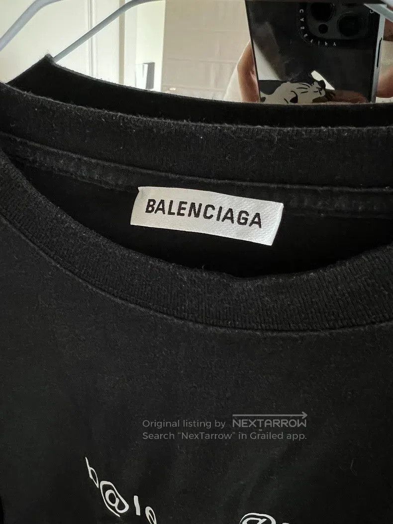 Balenciaga Balenciaga Logo Short Sleeve T-Shirt L Size Size US L / EU 52-54 / 3 - 2 Thumbnail