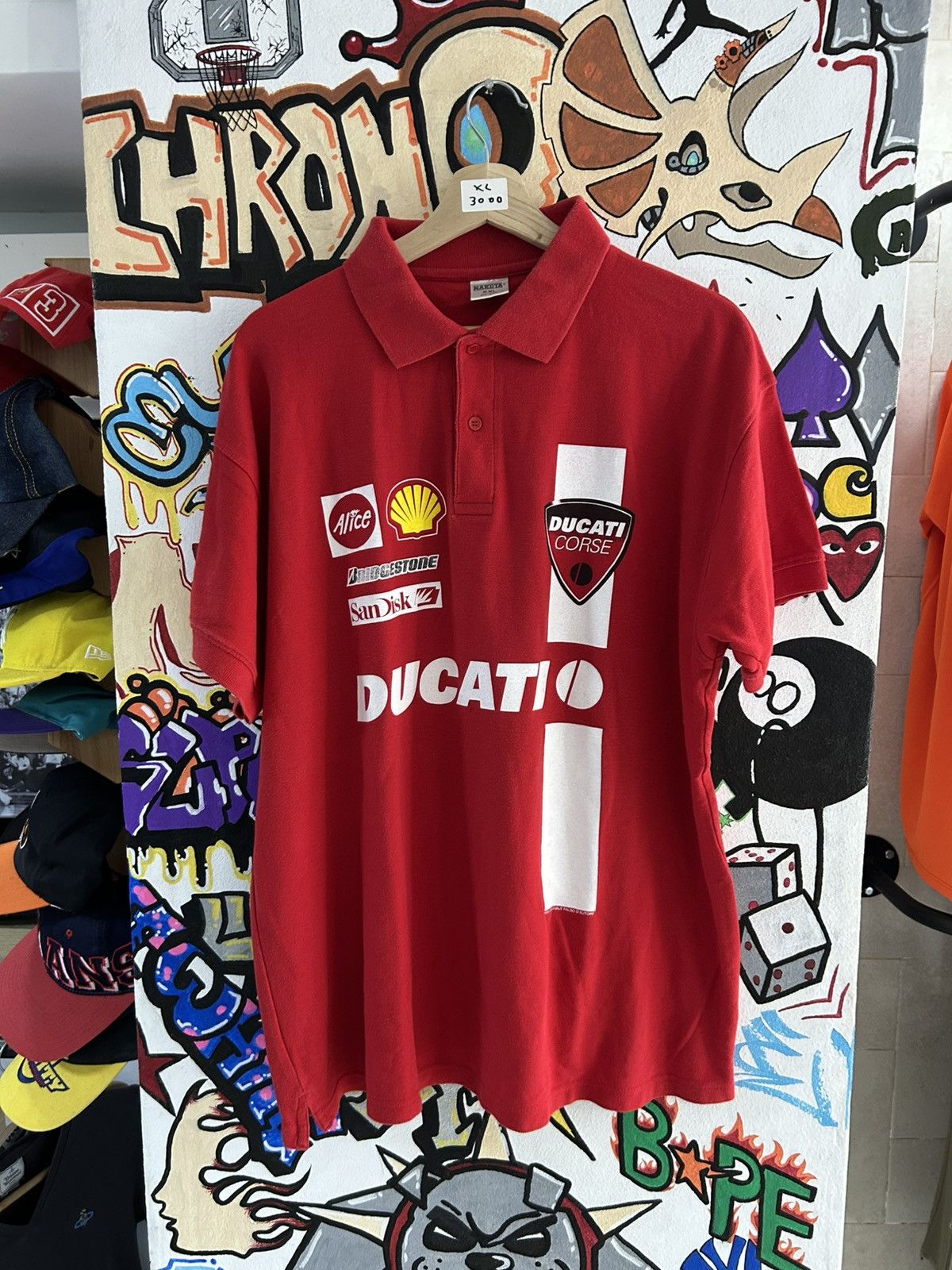 Vintage 90s Ducati Polo Tee Size US XL / EU 56 / 4 - 1 Thumbnail