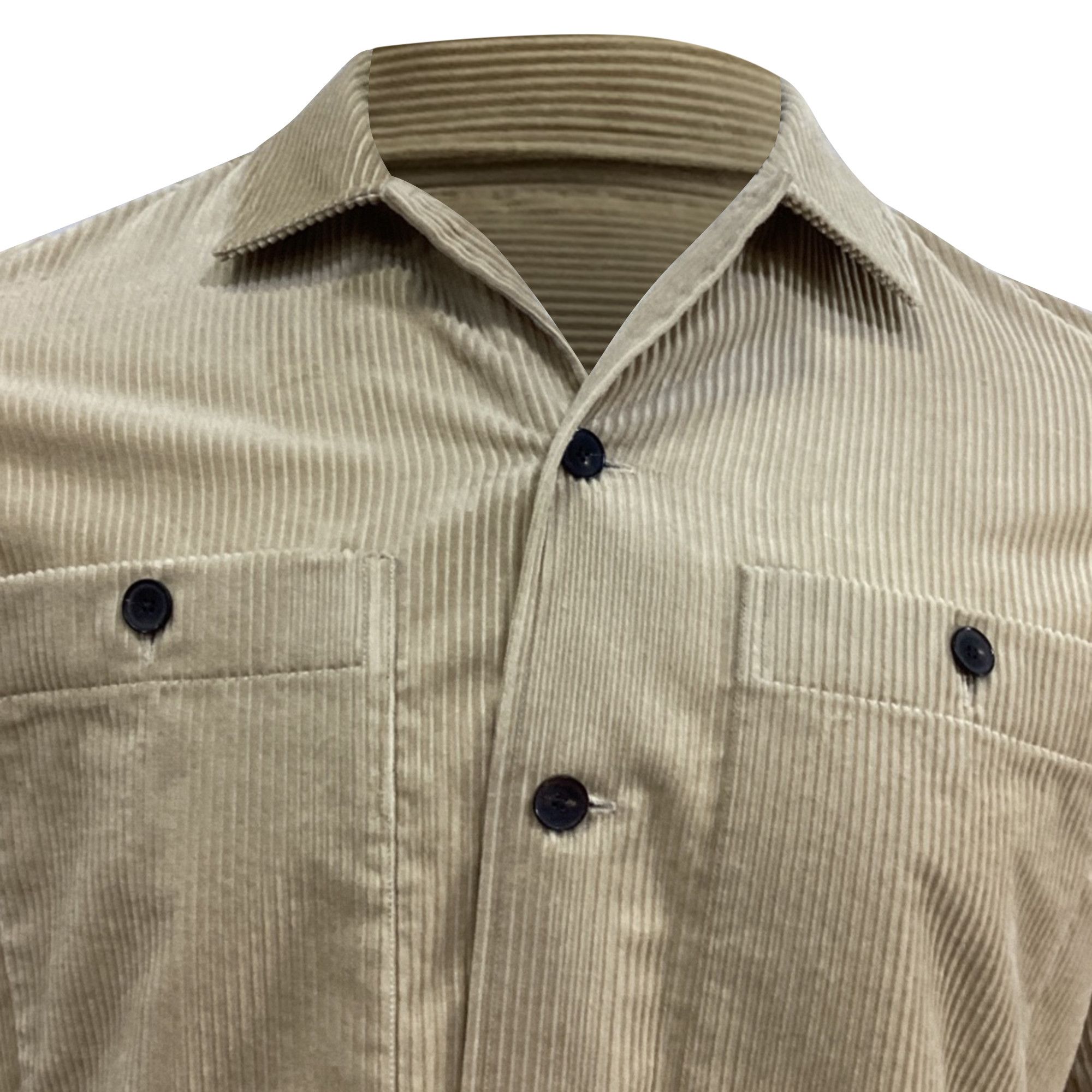 Mr P. Mr. P. Button-Down Shirt in Brown Corduroy Size US L / EU 52-54 / 3 - 1 Thumbnail