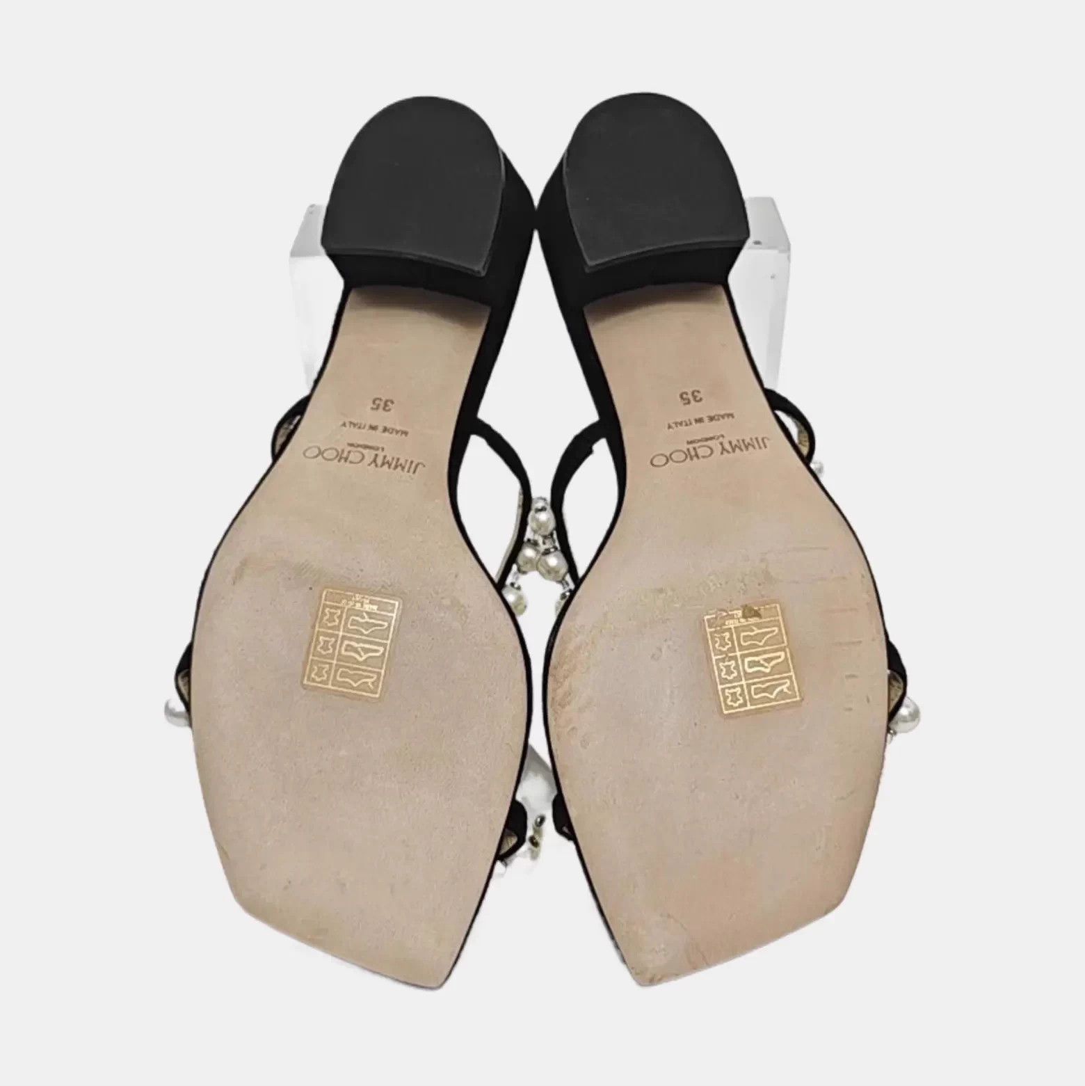 Jimmy Choo JIMMY CHOO pearl block heel sandal EU 35 Size US 4 / IT 34 - 2 Thumbnail