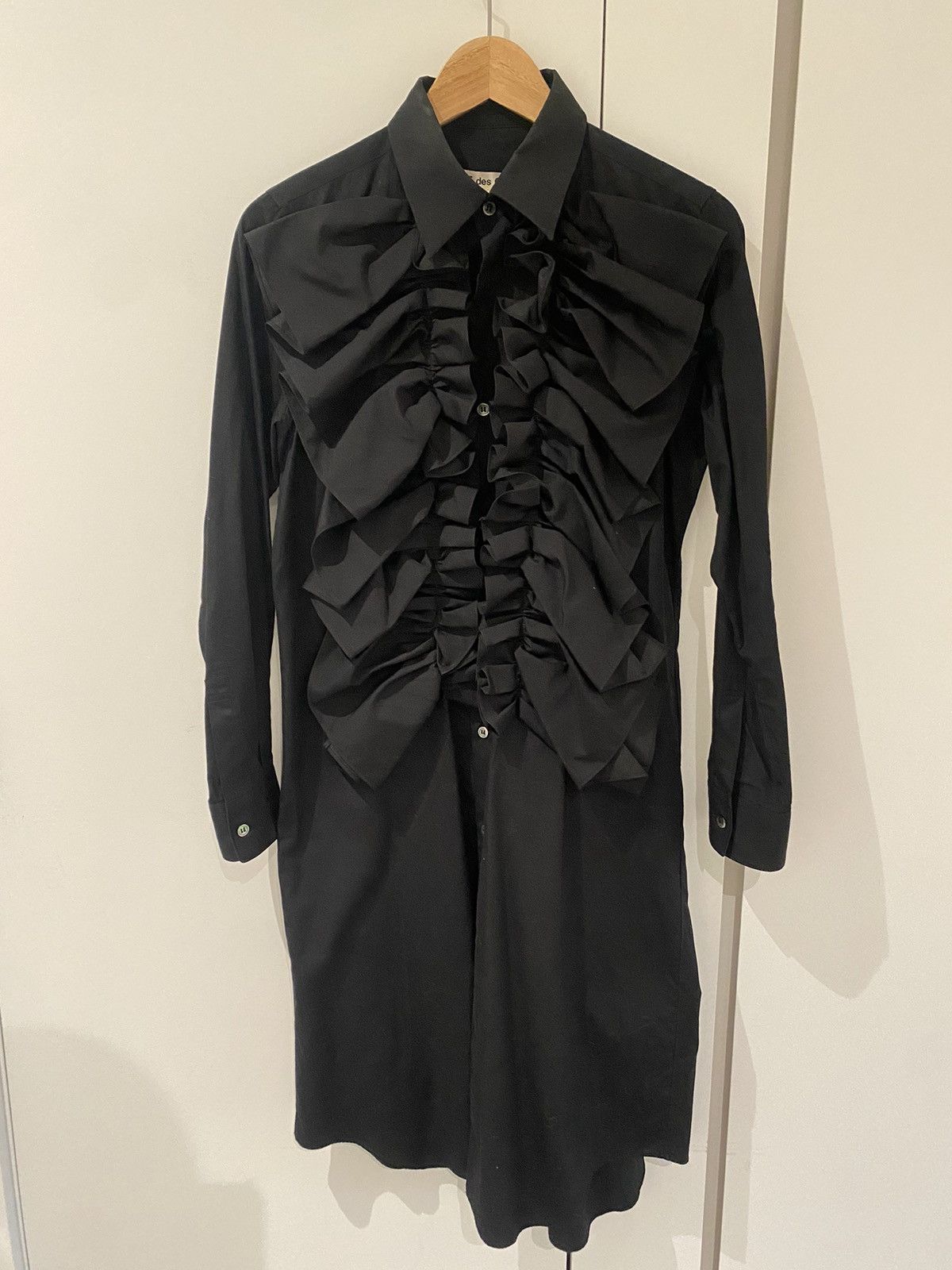 Comme 2024 des Garcons Ruffle Shirt NWT