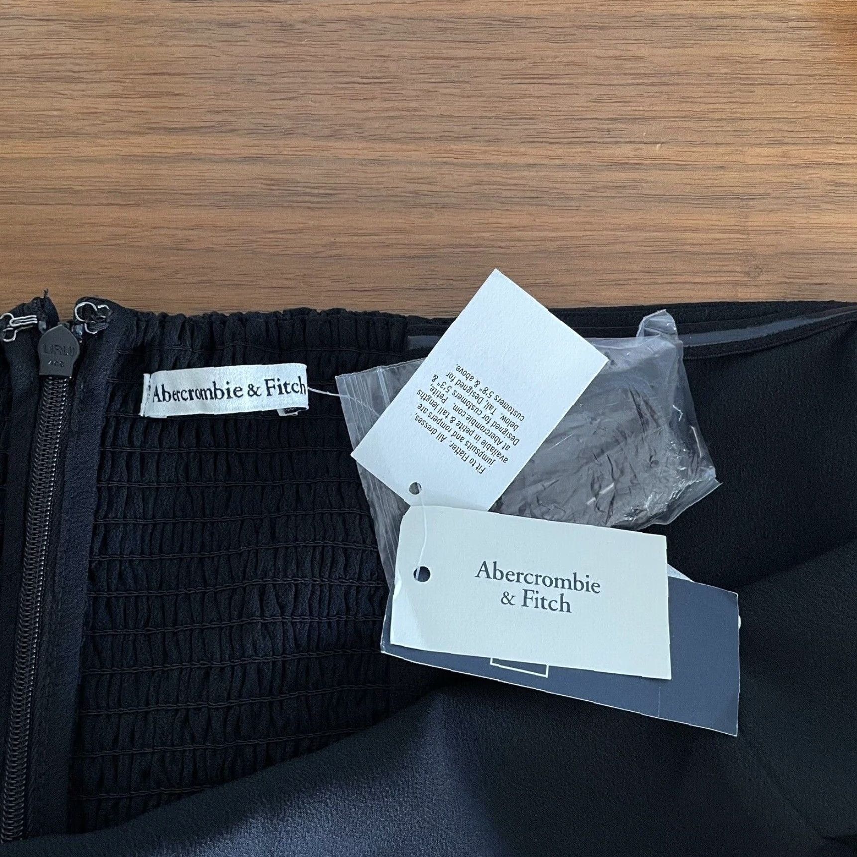 Abercrombie & Fitch Abercrombie & Fitch Strapless Split-Hem Jumpsuit Removable Straps XL Black Women One-Piece Size 40" / US 18 - 6 Thumbnail
