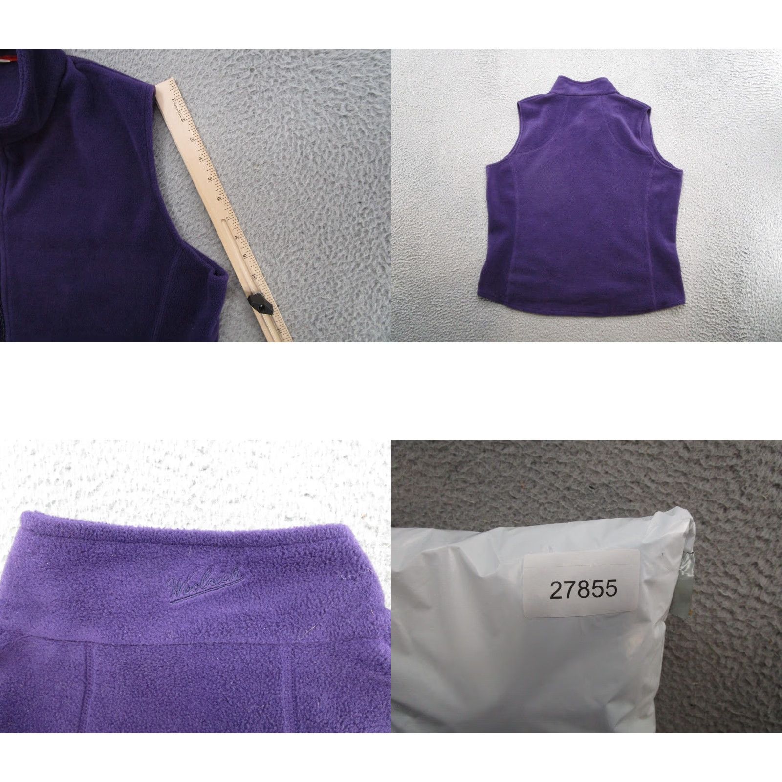 Vintage Woolrich Vest Purple Fleece Full Zip XS? Size XL / US 12-14 / IT 48-50 - 8 Thumbnail