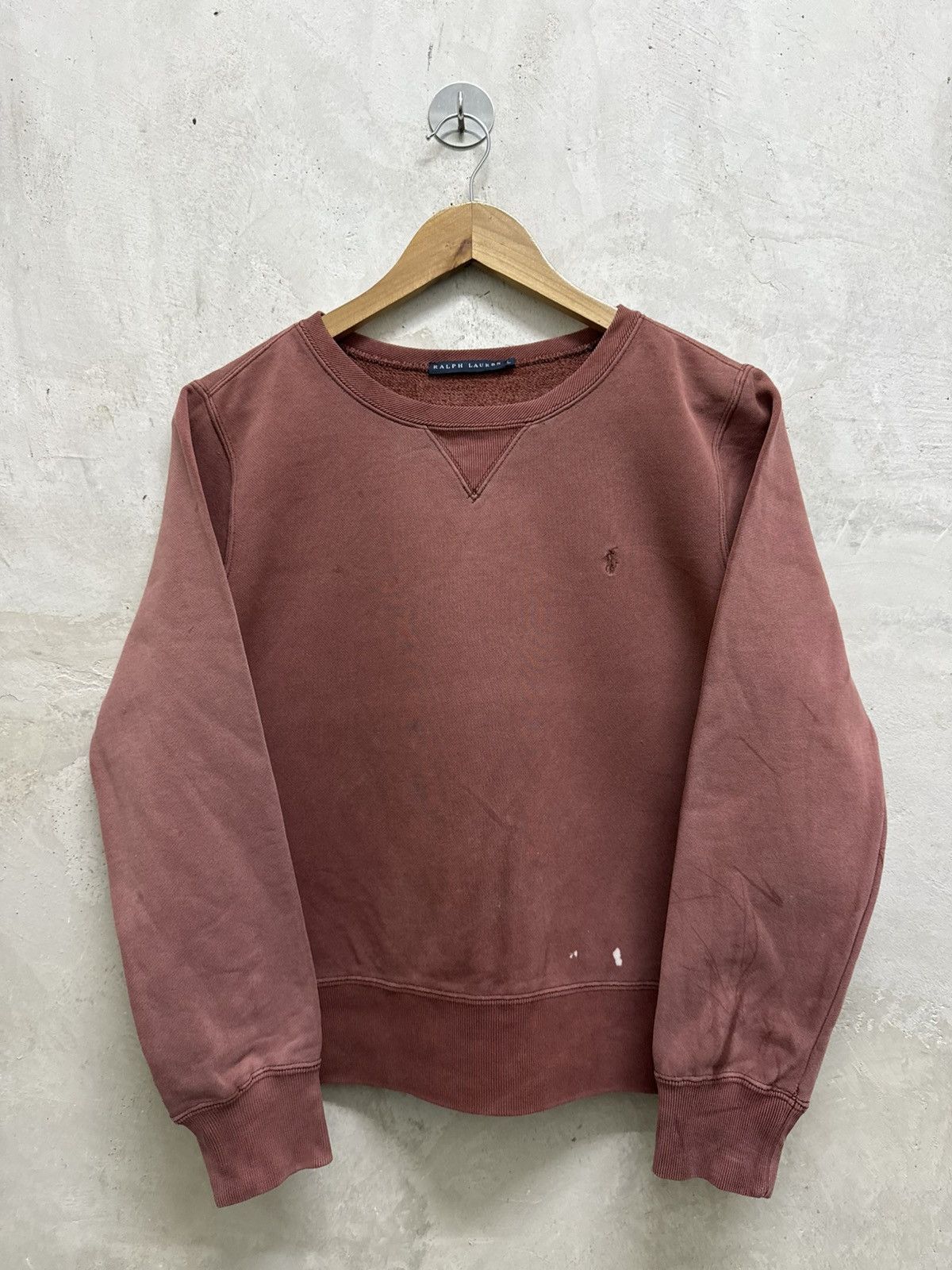 Polo Ralph Lauren Polo Ralph Lauren Small Pony Distressed Crewneck Size US XS / EU 42 / 0 - 1 Thumbnail