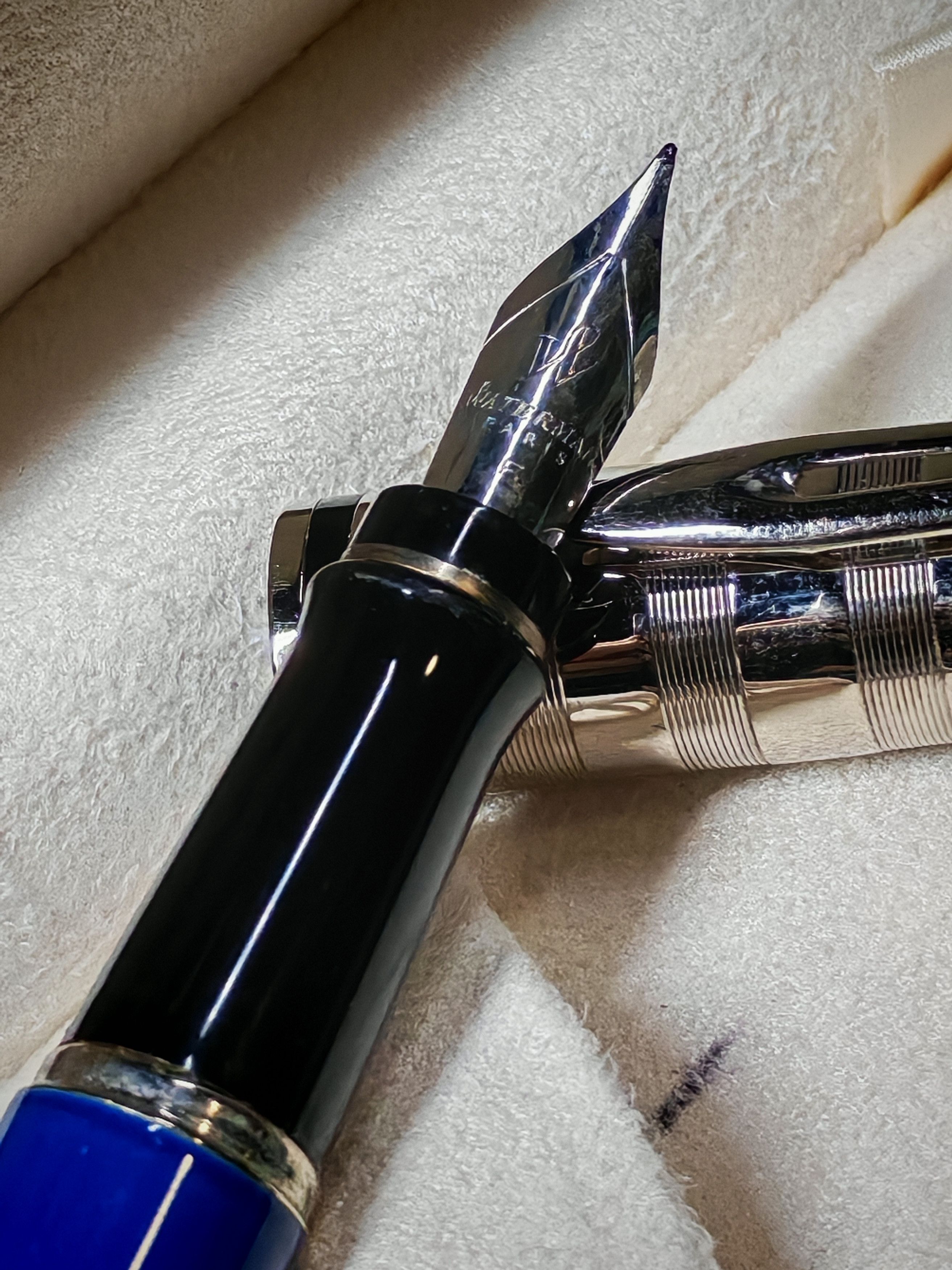 Other Waterman Paris Expert Deluxe Gloss Blue & Chrome Fountain Size ONE SIZE - 5 Thumbnail