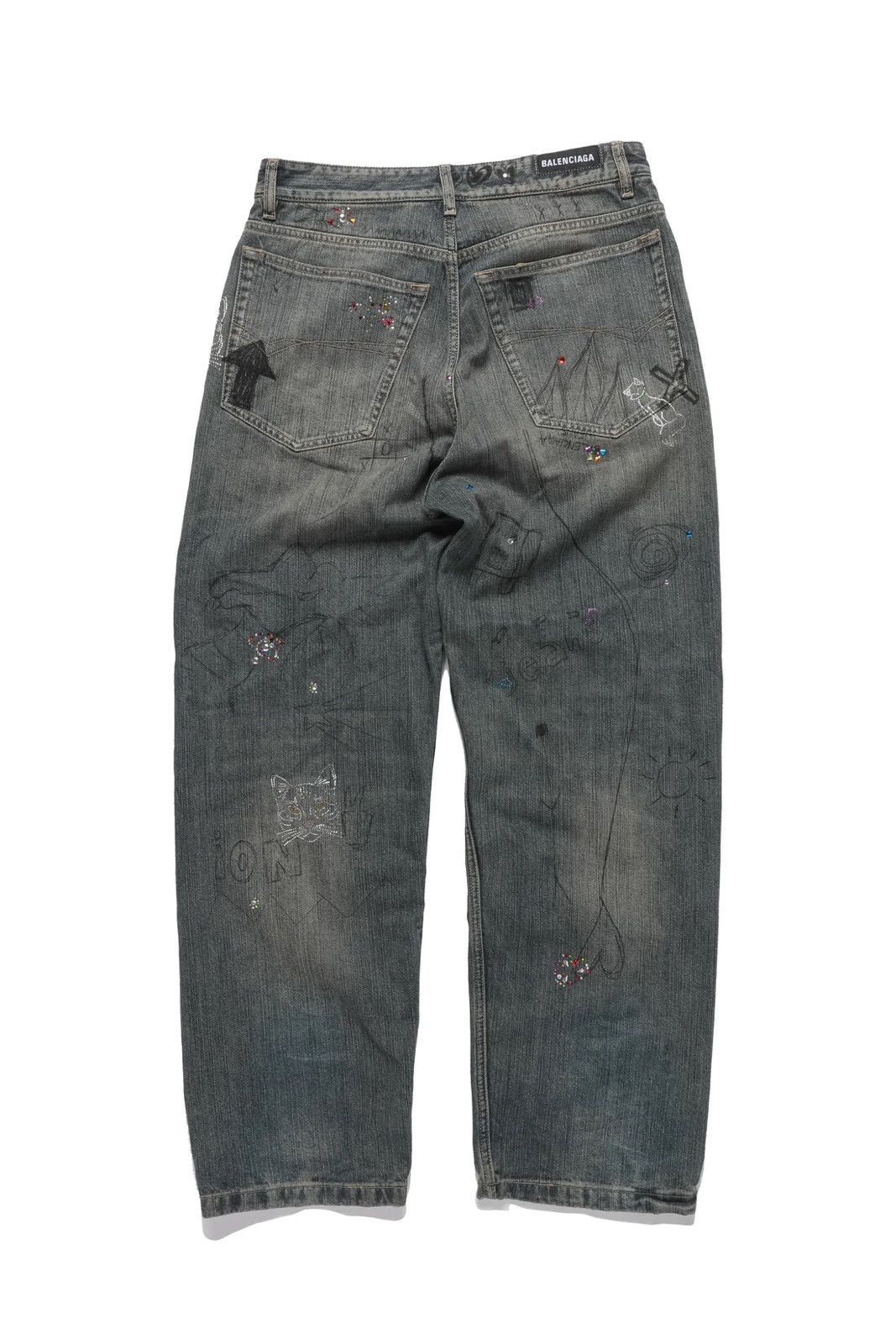 Balenciaga sparkle jeans online